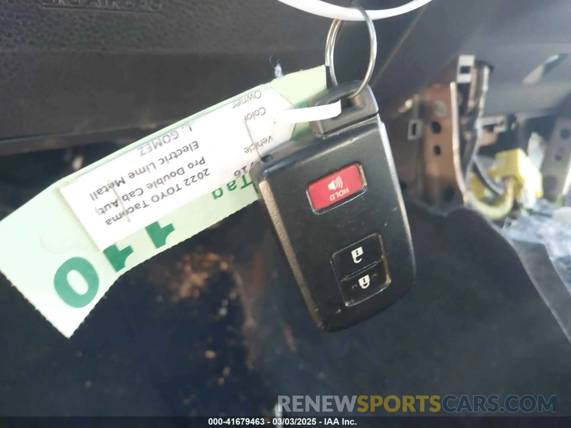 11 fotografías del automóvil dañado 3TYCZ5AN0NT069662 TOYOTA TACOMA 2022