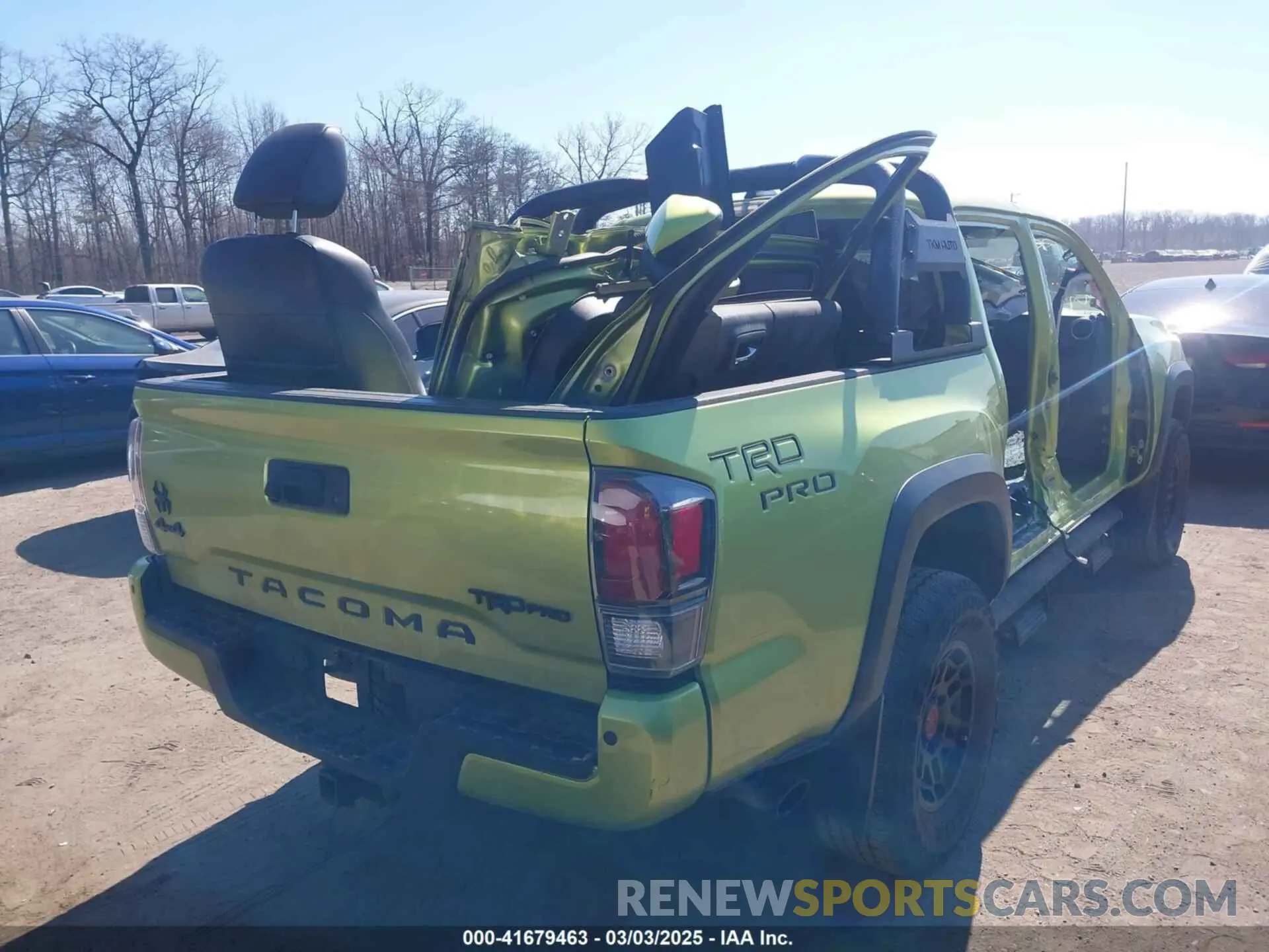 4 fotografías del automóvil dañado 3TYCZ5AN0NT069662 TOYOTA TACOMA 2022
