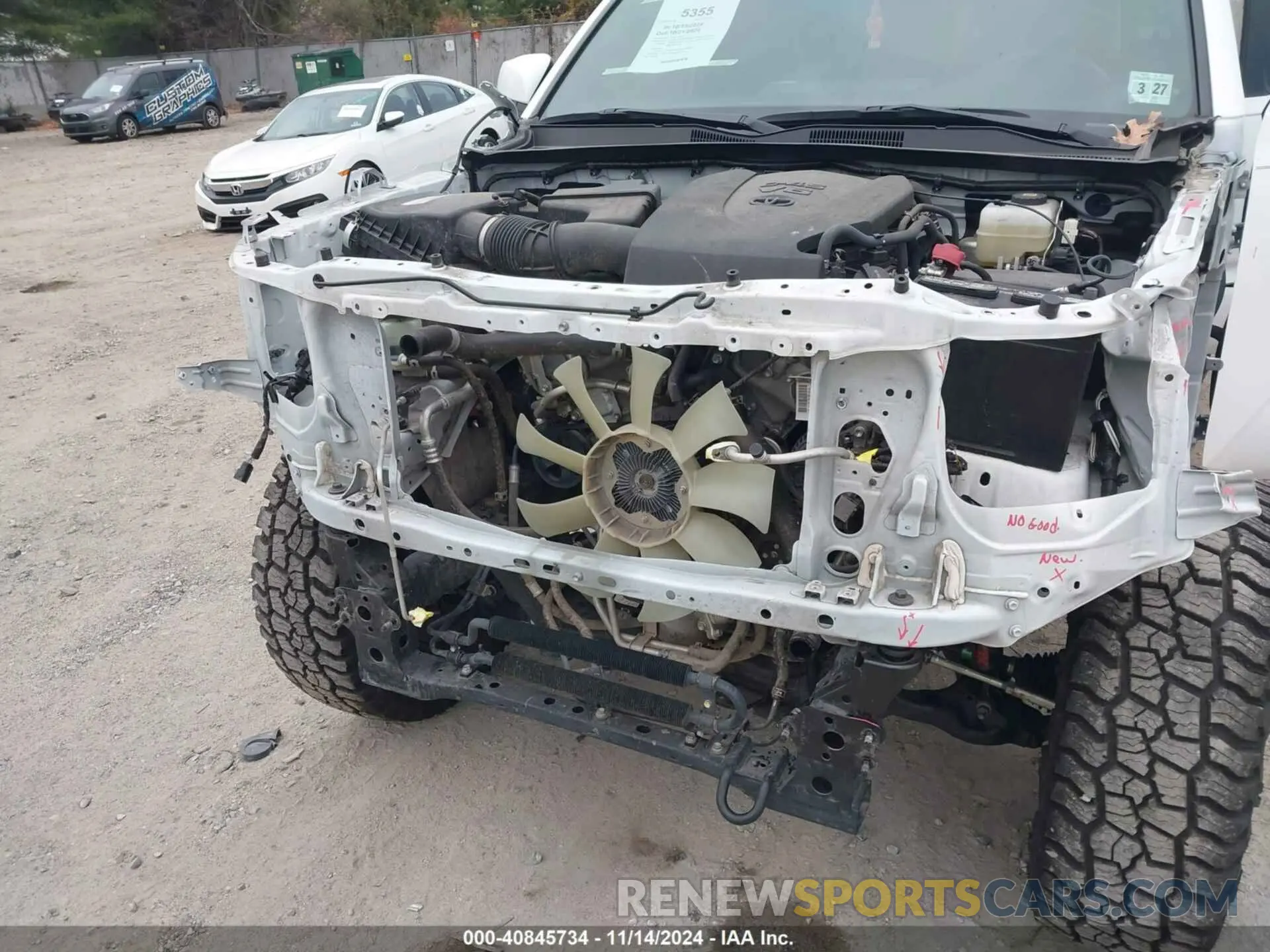 6 fotografías del automóvil dañado 3TYCZ5AN2NT064978 TOYOTA TACOMA 2022