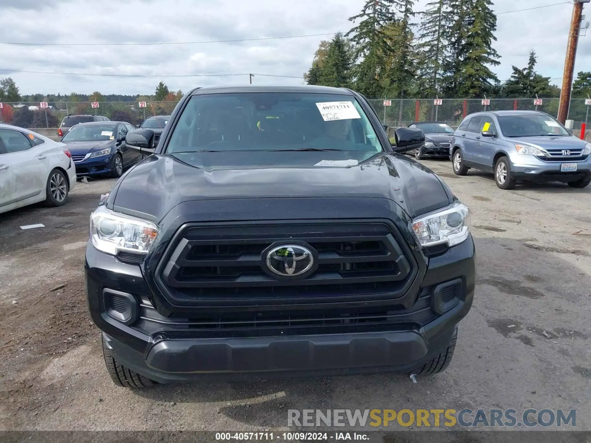 12 fotografías del automóvil dañado 3TYCZ5AN6NT094727 TOYOTA TACOMA 2022