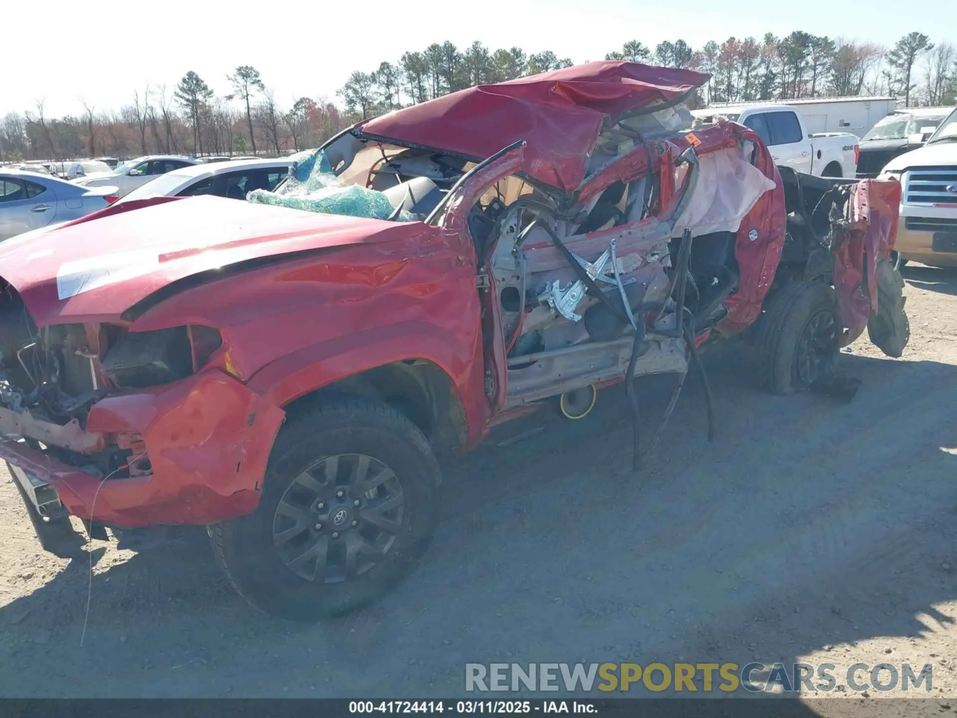 6 fotografías del automóvil dañado 3TYCZ5AN7NT056486 TOYOTA TACOMA 2022