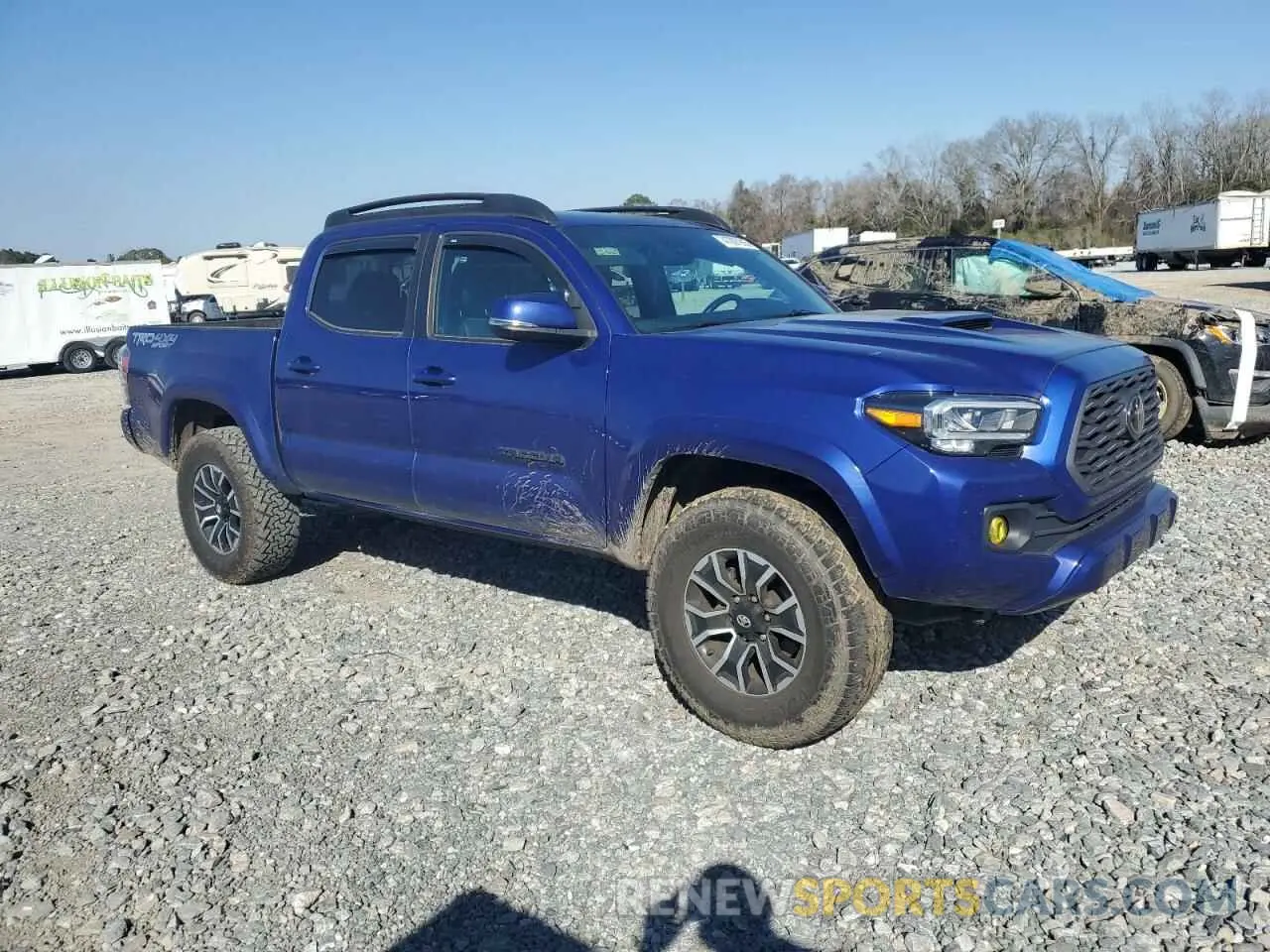 4 fotografías del automóvil dañado 3TYCZ5AN8NT103301 TOYOTA TACOMA 2022
