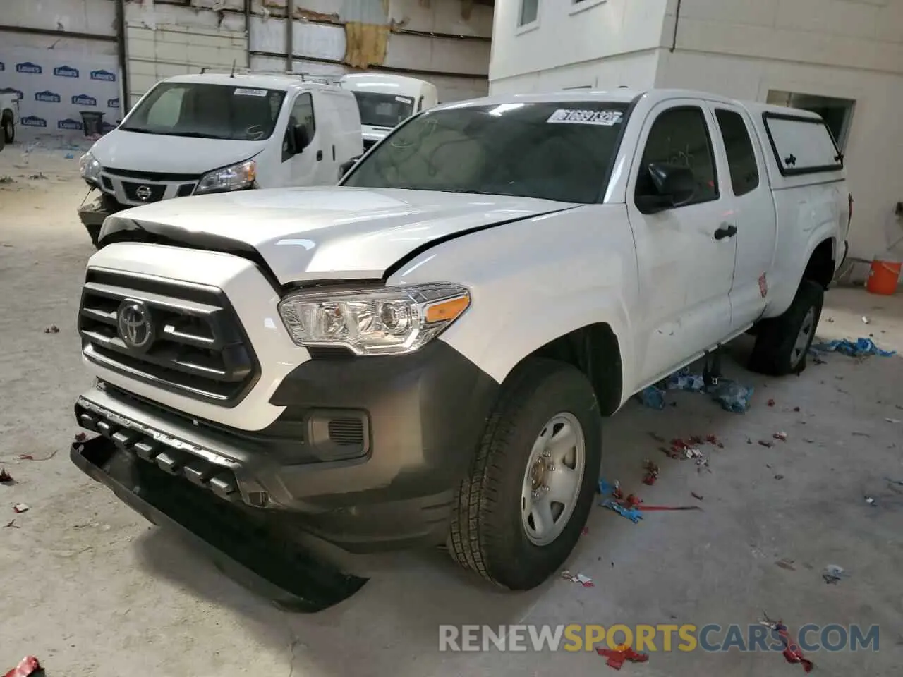 2 fotografías del automóvil dañado 3TYRX5GN5NT050743 TOYOTA TACOMA 2022