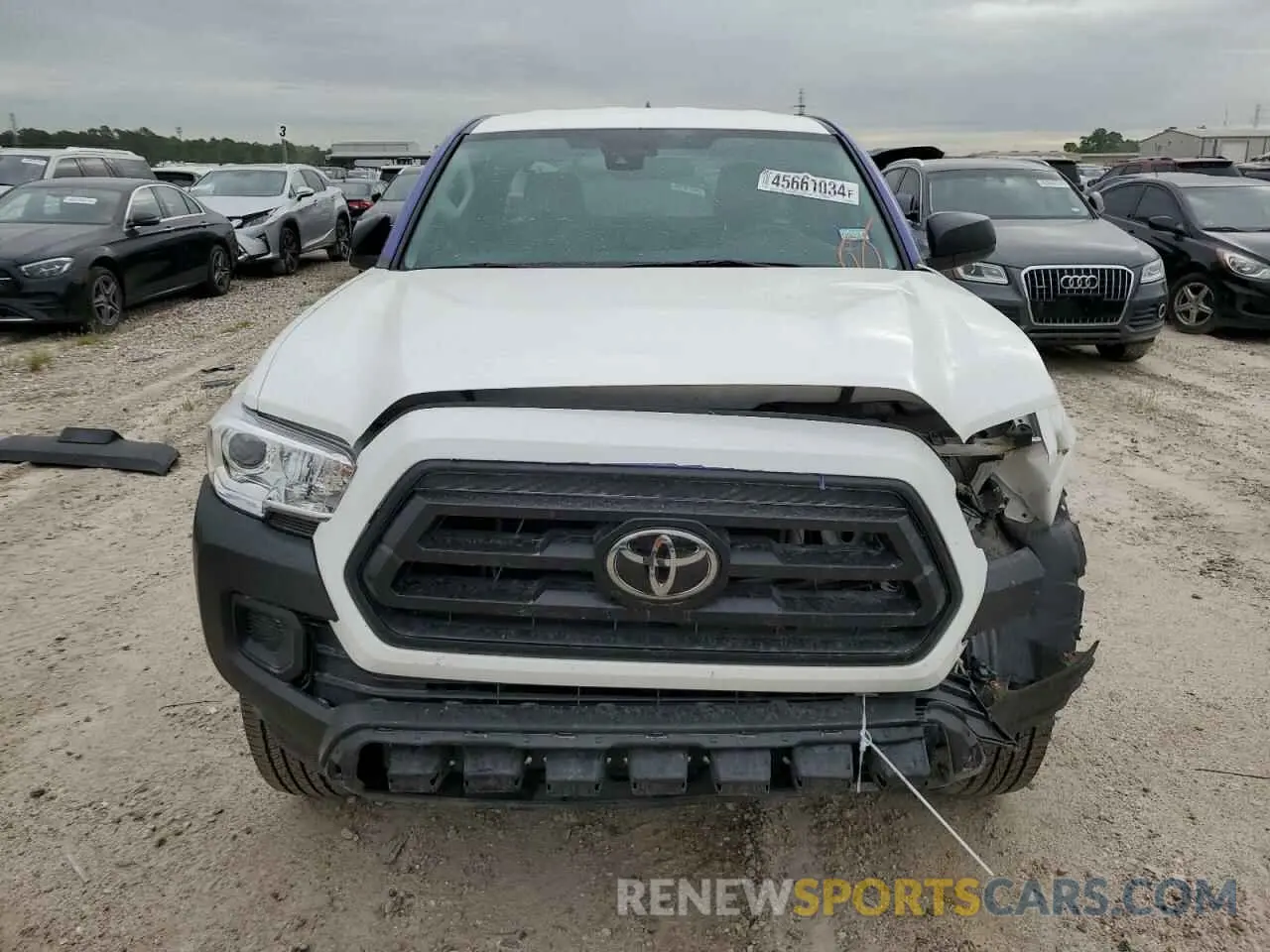5 fotografías del automóvil dañado 3TYRX5GN5NT066358 TOYOTA TACOMA 2022