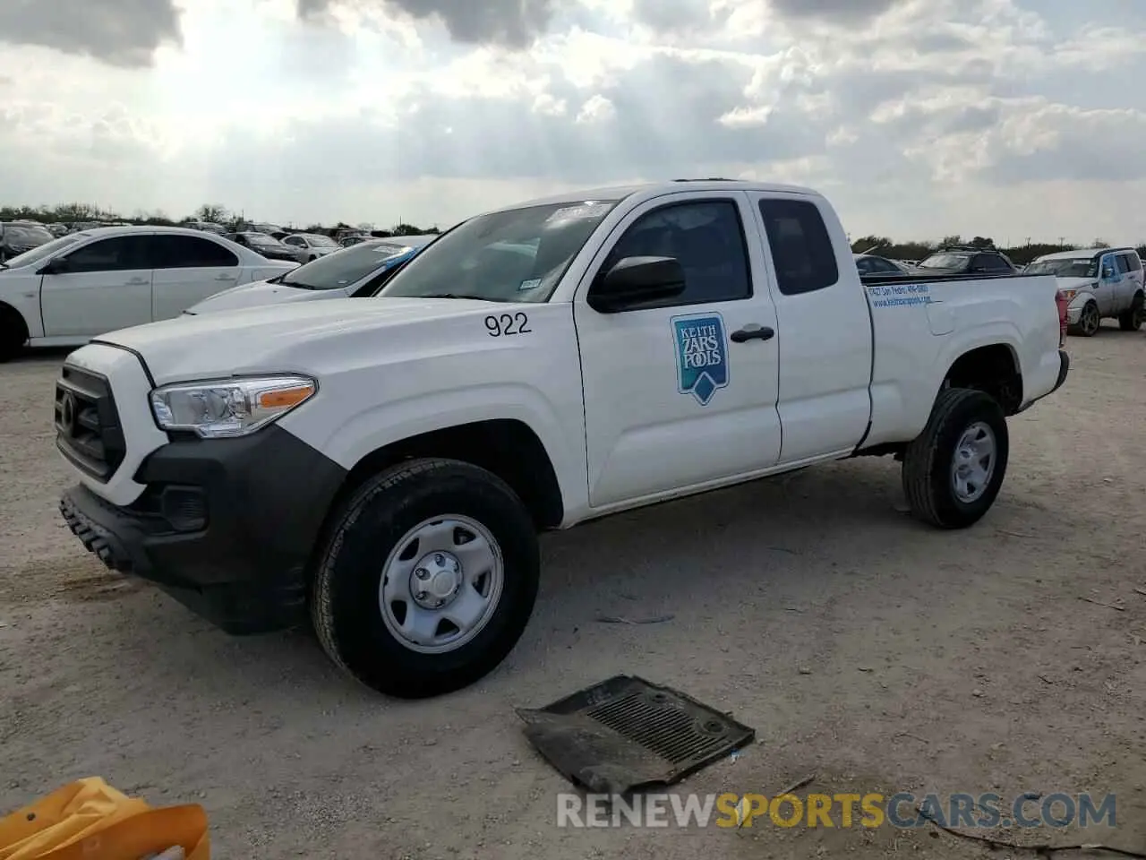 1 fotografías del automóvil dañado 3TYRX5GN7NT051778 TOYOTA TACOMA 2022