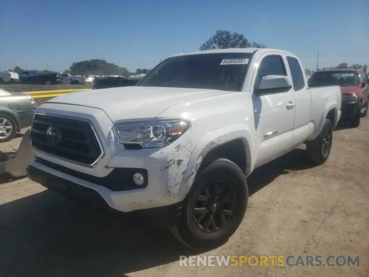 2 fotografías del automóvil dañado 3TYRZ5CN2NT021006 TOYOTA TACOMA 2022