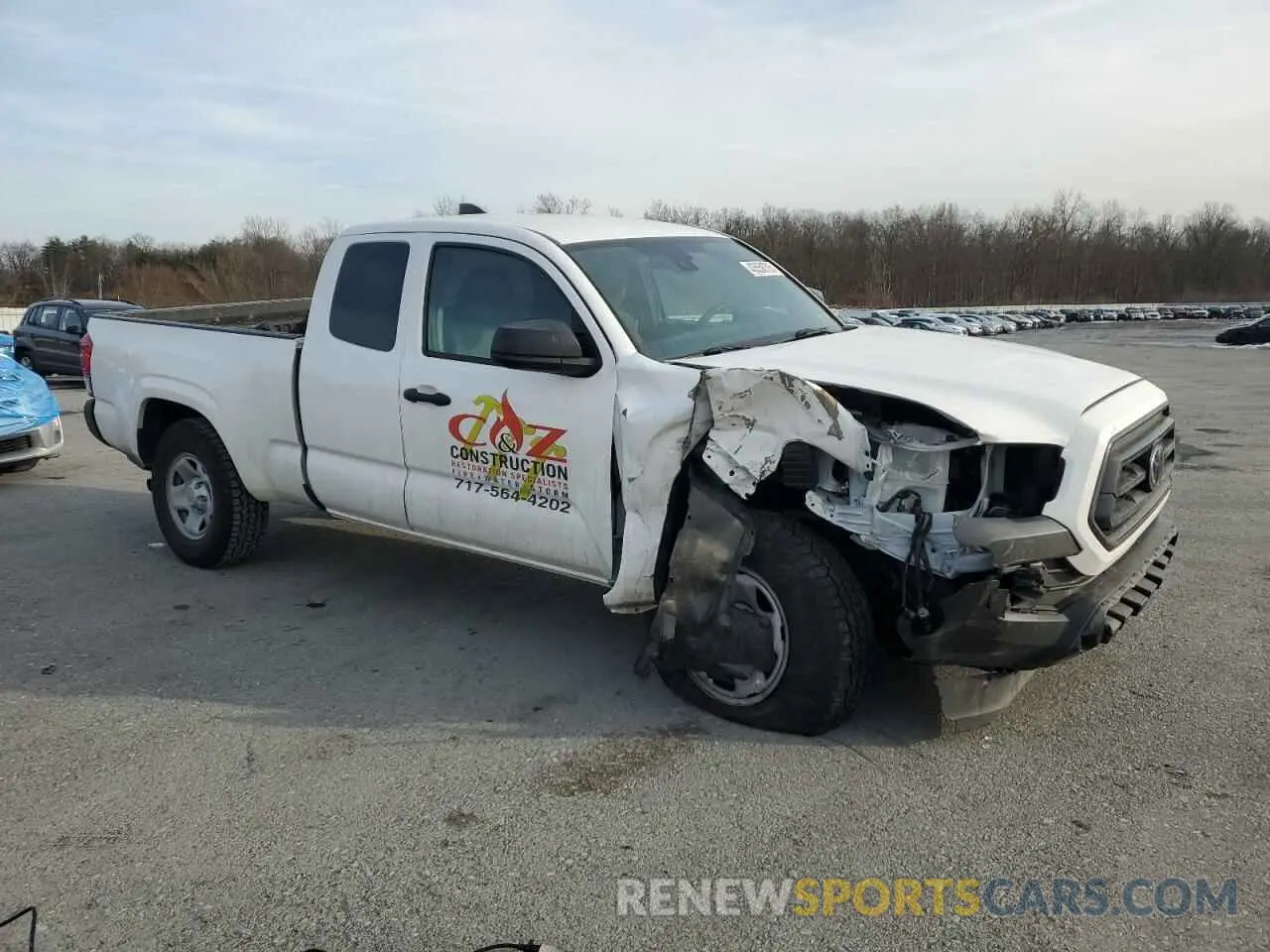 4 fotografías del automóvil dañado 3TYSX5EN4NT013476 TOYOTA TACOMA 2022