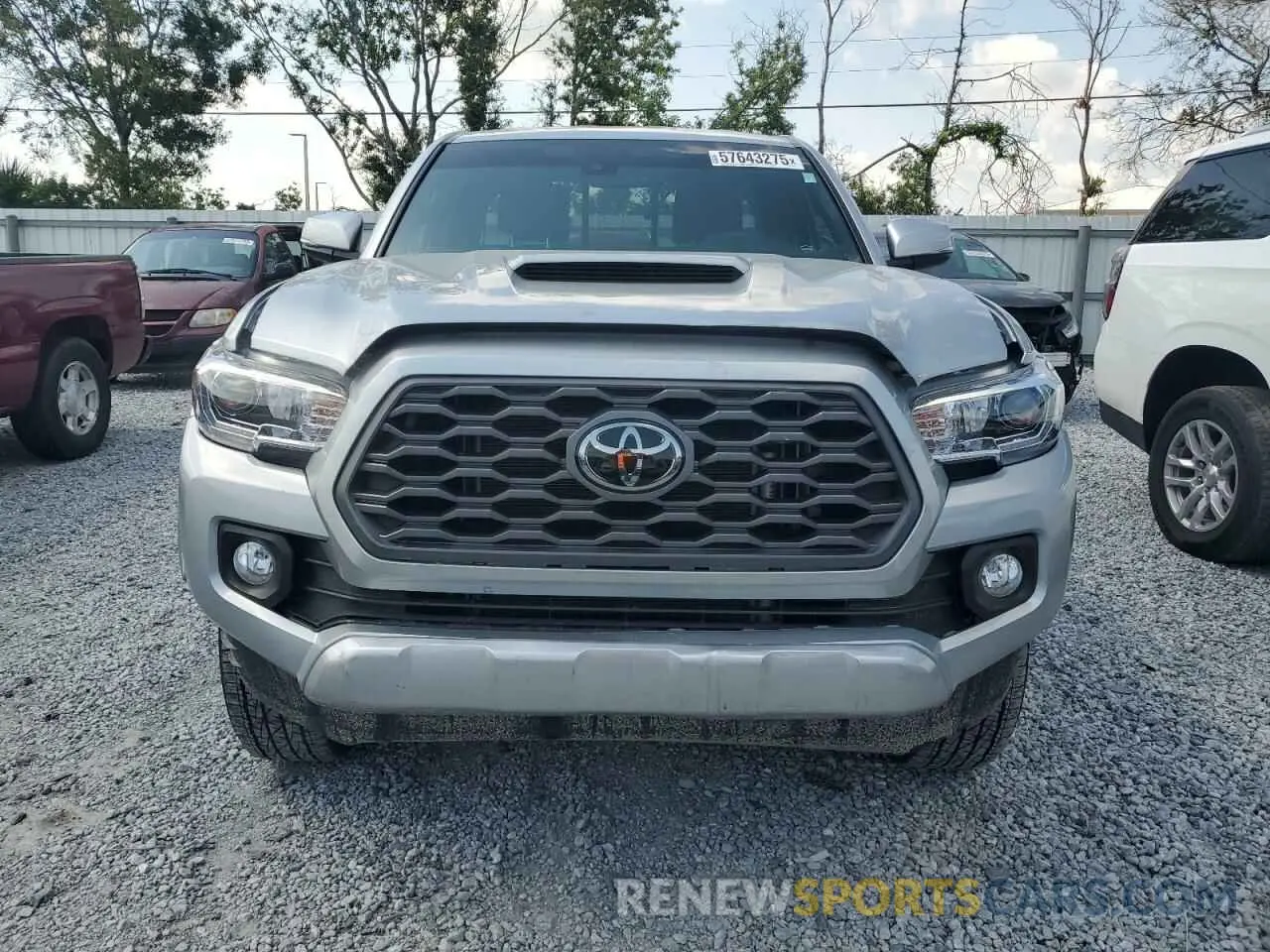 5 fotografías del automóvil dañado 3TYSZ5AN1NT097921 TOYOTA TACOMA 2022
