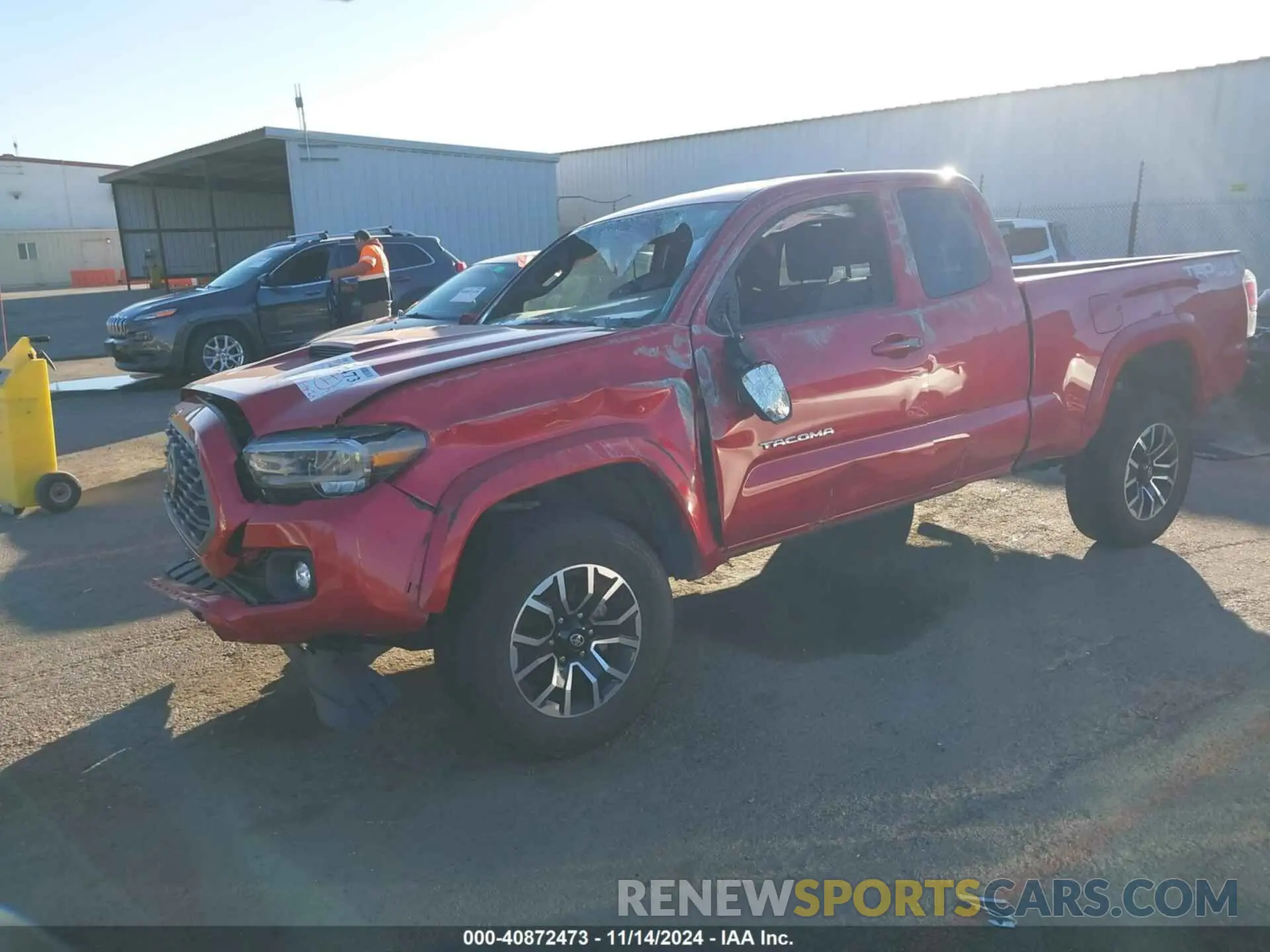 2 fotografías del automóvil dañado 3TYSZ5AN2NT074373 TOYOTA TACOMA 2022