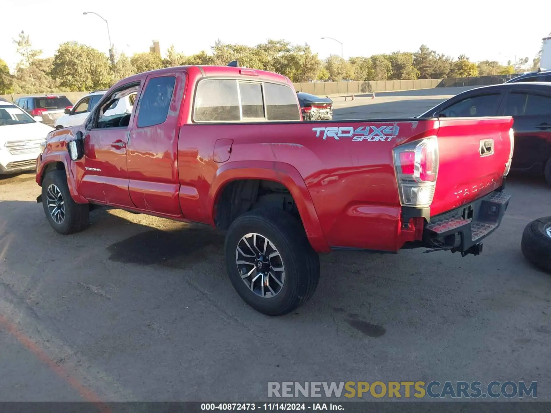 3 fotografías del automóvil dañado 3TYSZ5AN2NT074373 TOYOTA TACOMA 2022