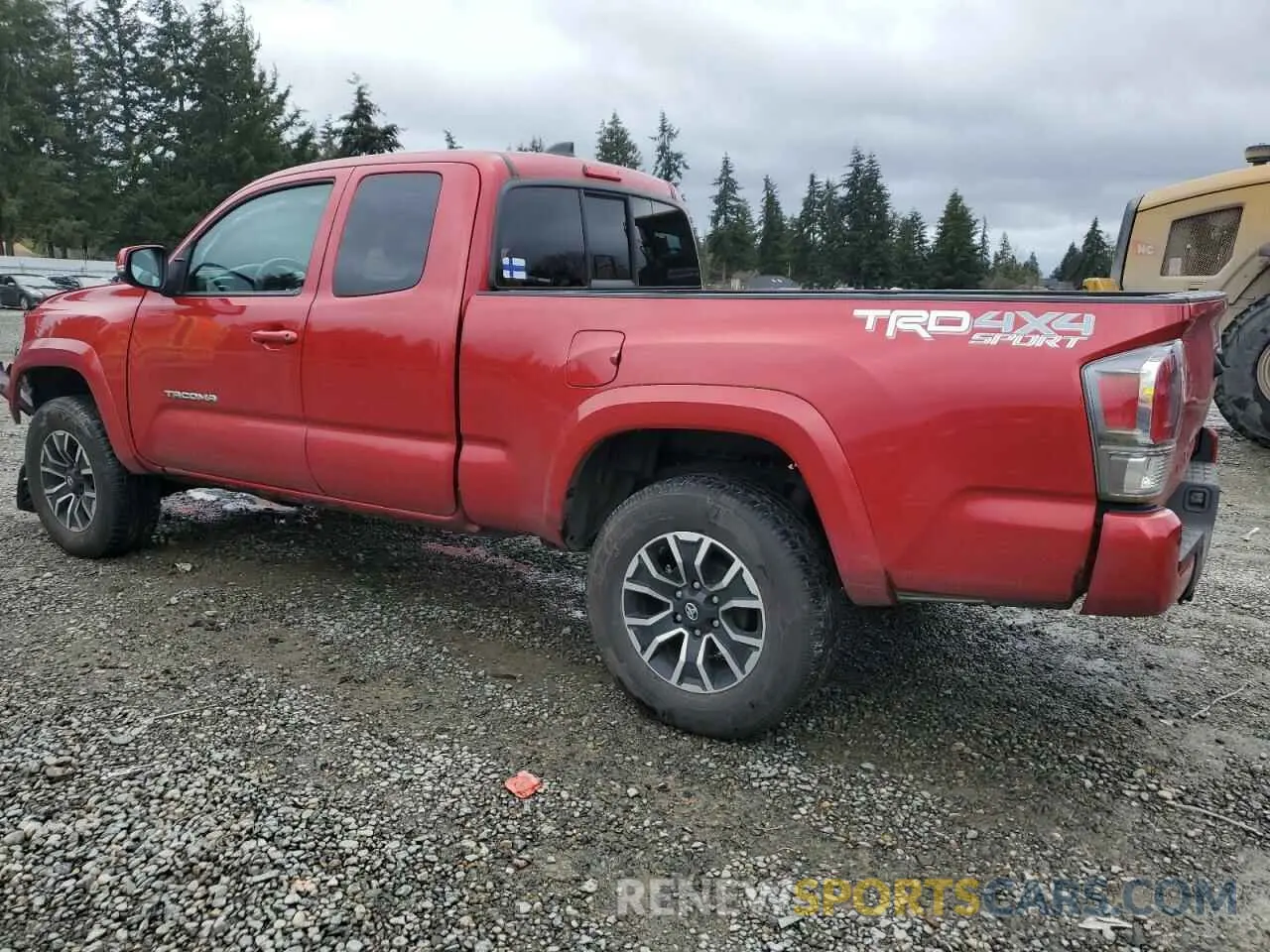 2 fotografías del automóvil dañado 3TYSZ5AN7NT056726 TOYOTA TACOMA 2022