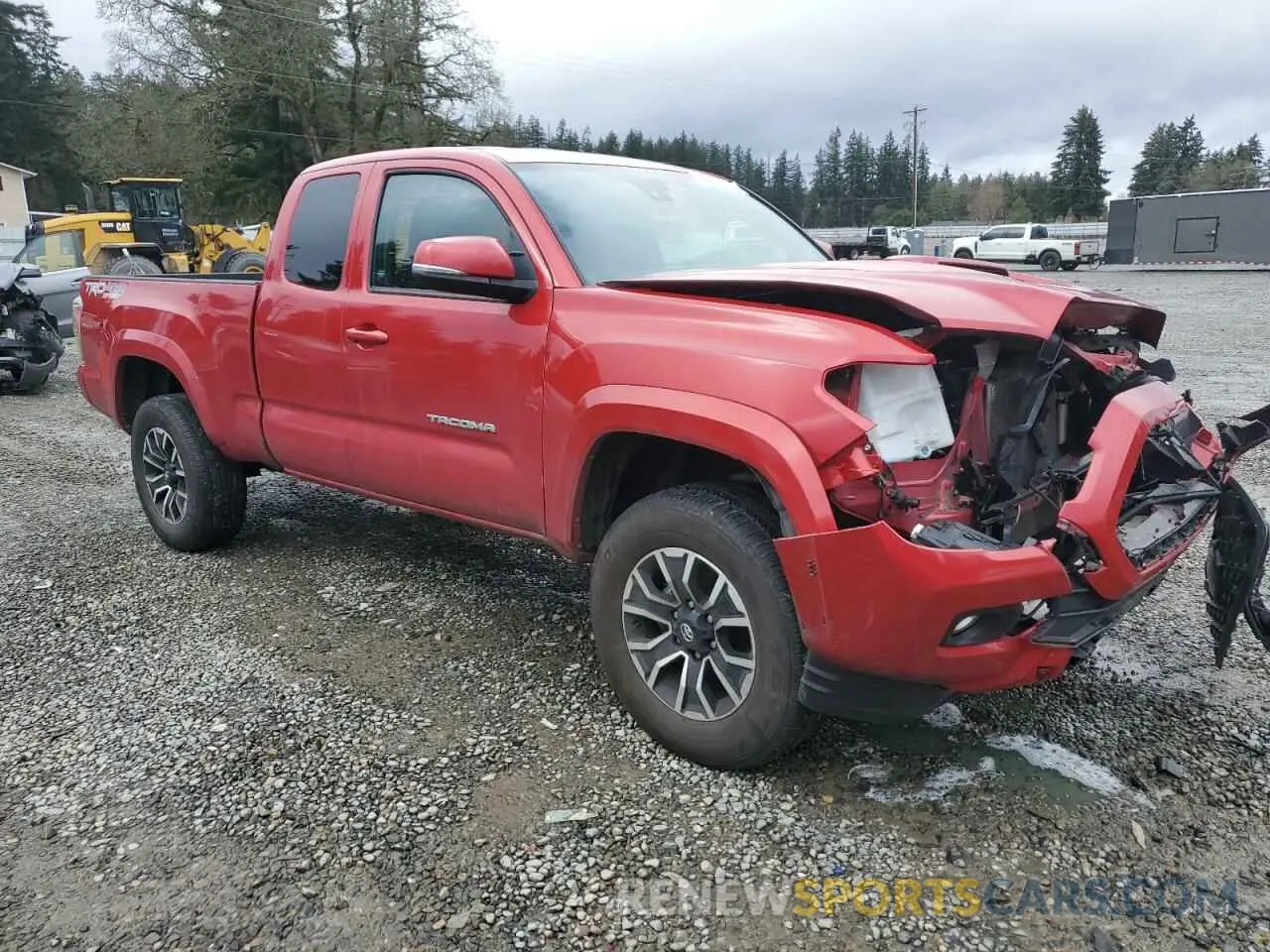 4 fotografías del automóvil dañado 3TYSZ5AN7NT056726 TOYOTA TACOMA 2022