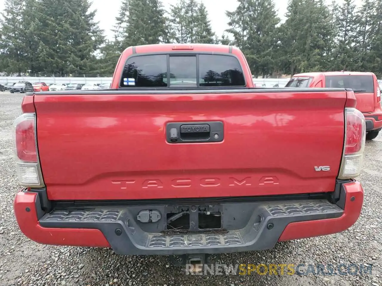 6 fotografías del automóvil dañado 3TYSZ5AN7NT056726 TOYOTA TACOMA 2022