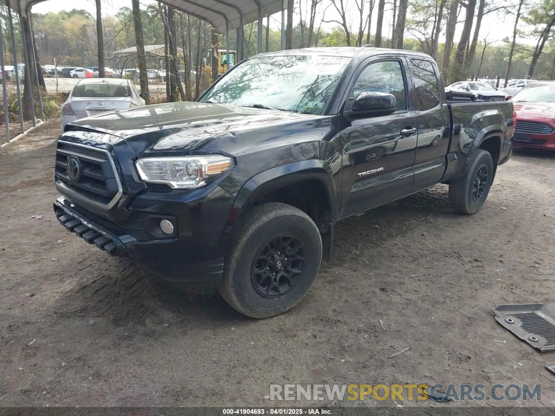 2 fotografías del automóvil dañado 3TYSZ5AN8NT093249 TOYOTA TACOMA 2022