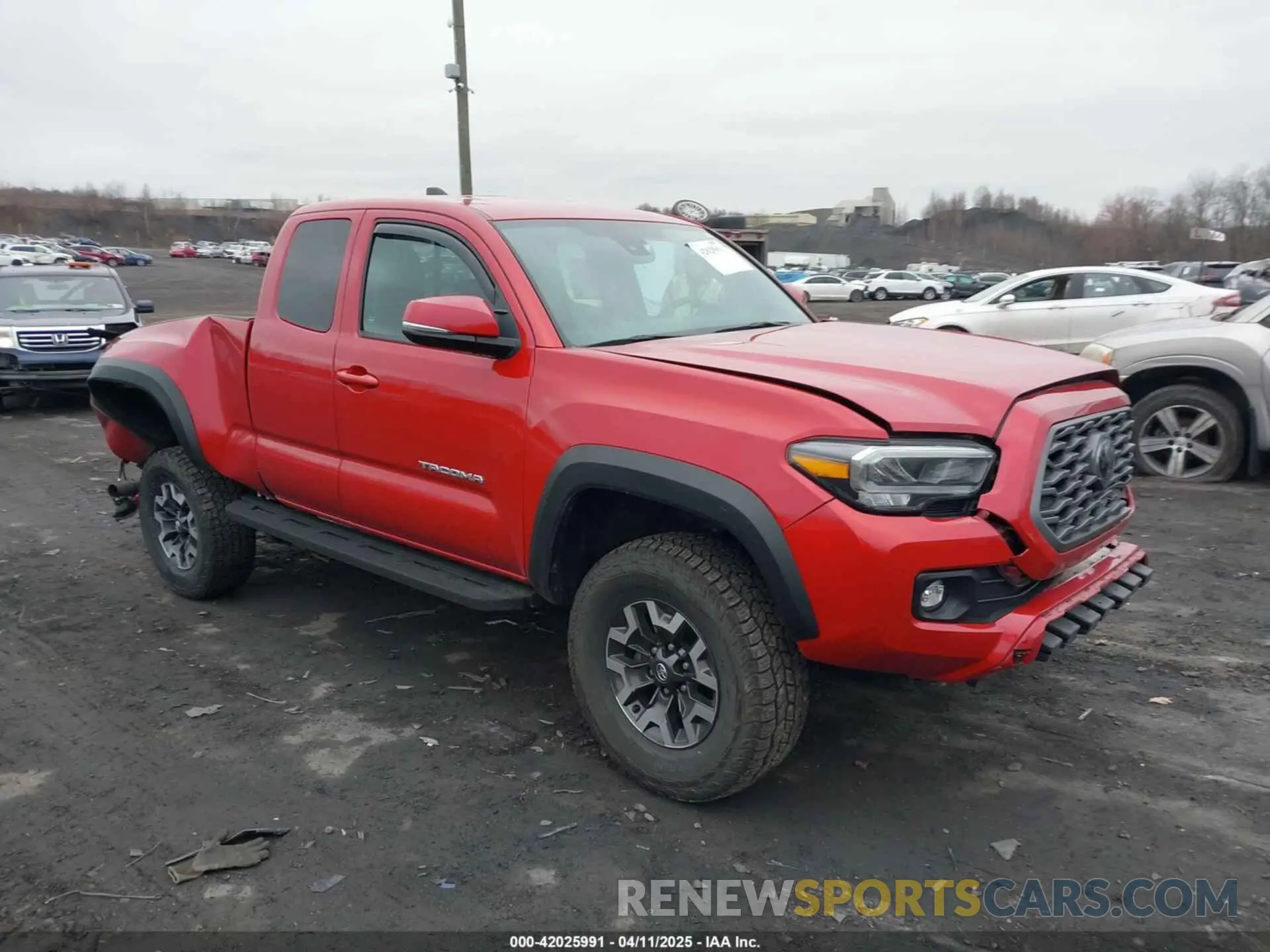 1 fotografías del automóvil dañado 3TYSZ5AN9NT074371 TOYOTA TACOMA 2022