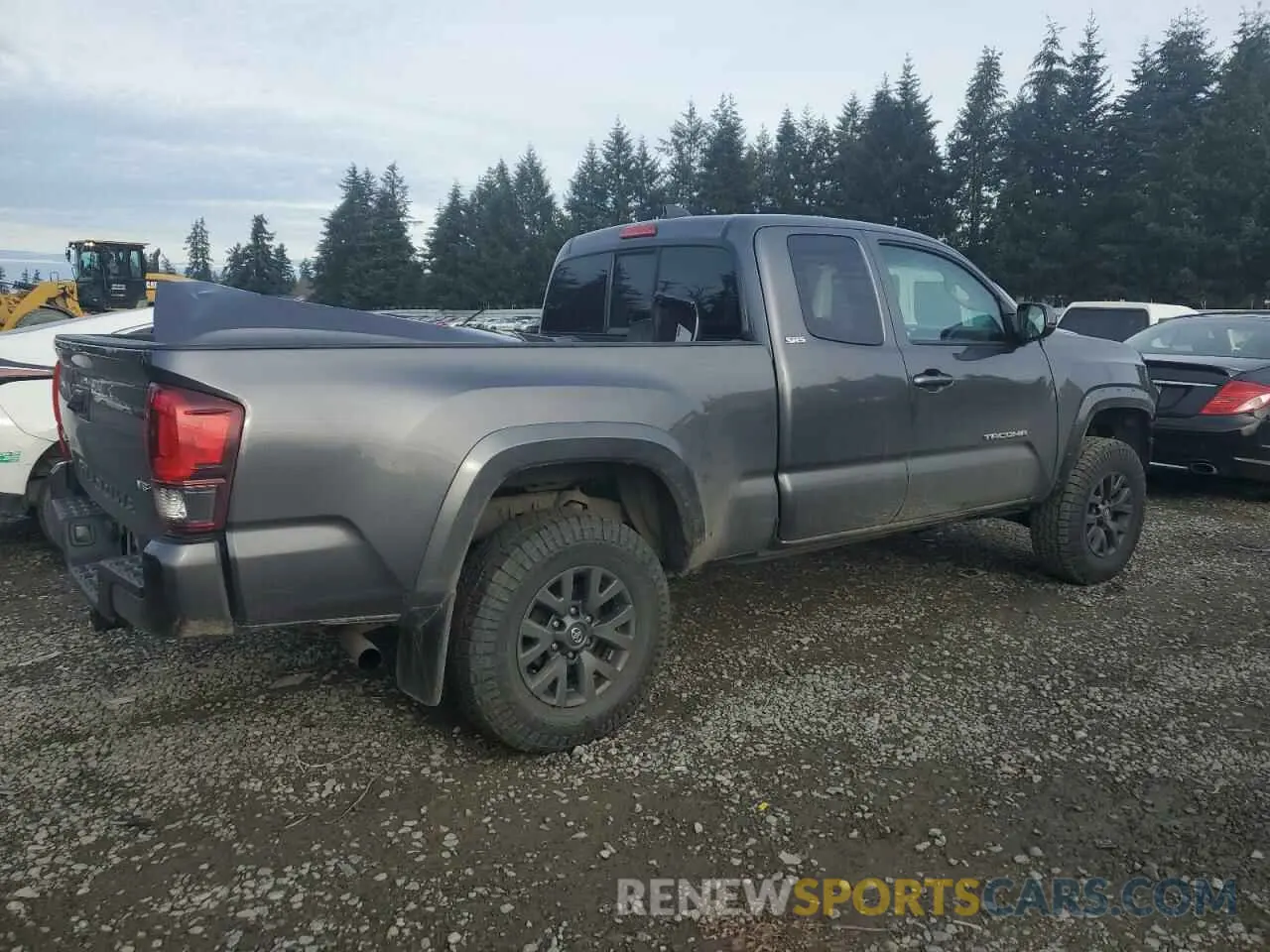 3 fotografías del automóvil dañado 3TYSZ5ANXNT083242 TOYOTA TACOMA 2022