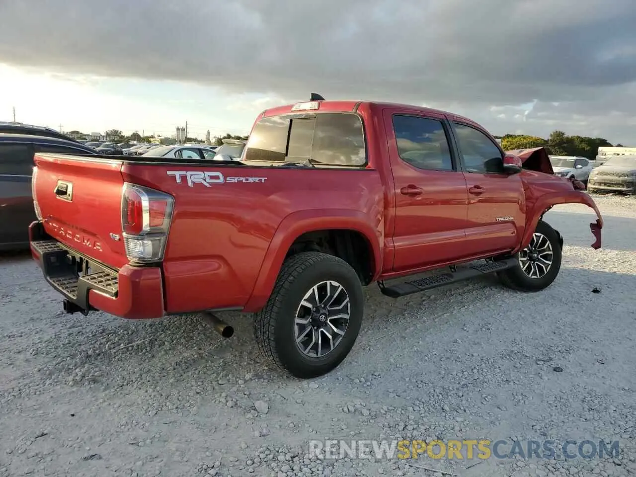 3 fotografías del automóvil dañado 3TMAZ5CN1PM208071 TOYOTA TACOMA 2023
