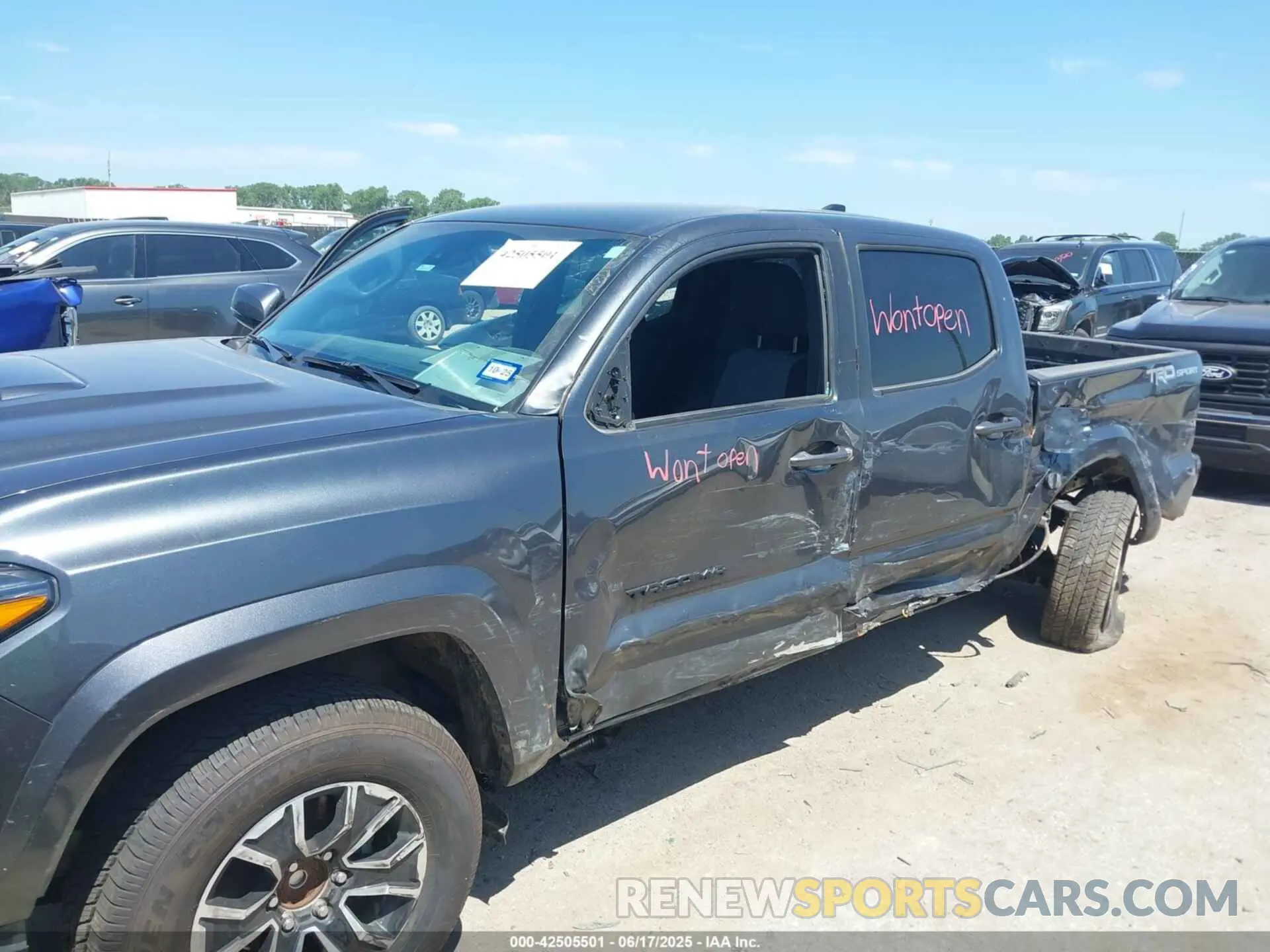 6 fotografías del automóvil dañado 3TMAZ5CN7PM216238 TOYOTA TACOMA 2023