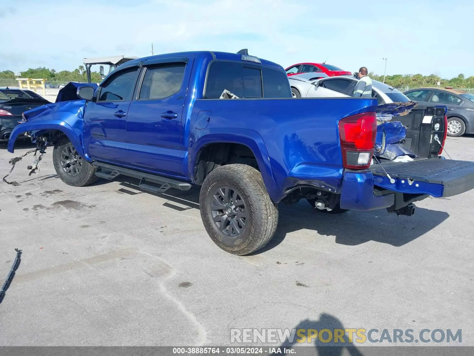 3 fotografías del automóvil dañado 3TMCZ5AN2PM569577 TOYOTA TACOMA 2023