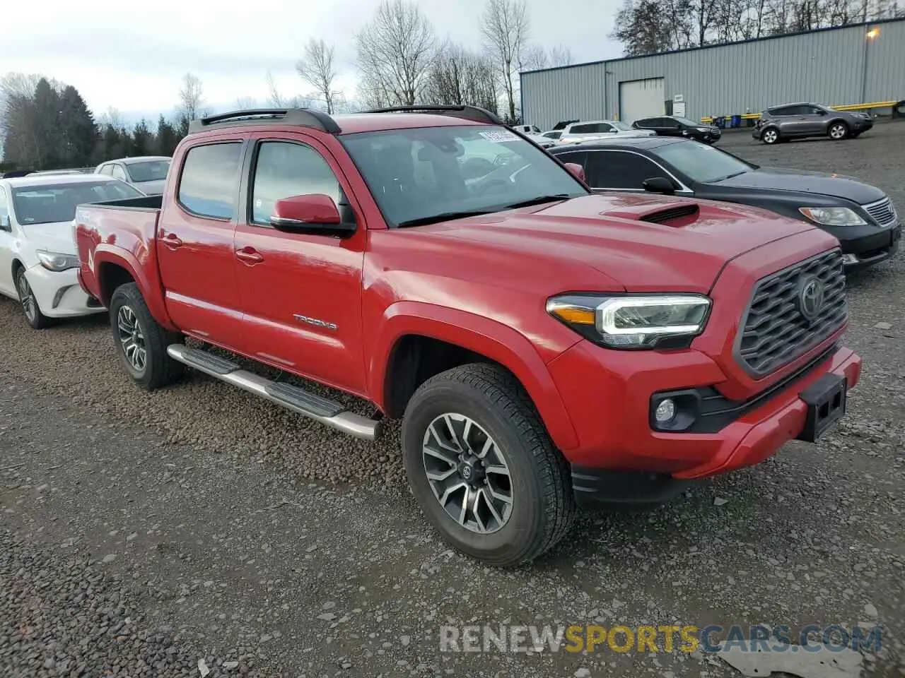 4 fotografías del automóvil dañado 3TMCZ5AN6PM577309 TOYOTA TACOMA 2023