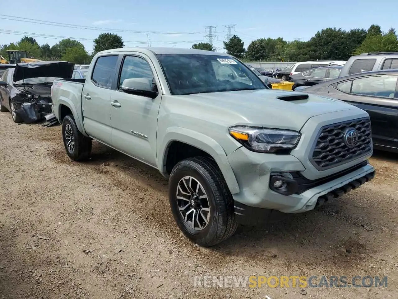 4 fotografías del automóvil dañado 3TMCZ5AN7PM574497 TOYOTA TACOMA 2023