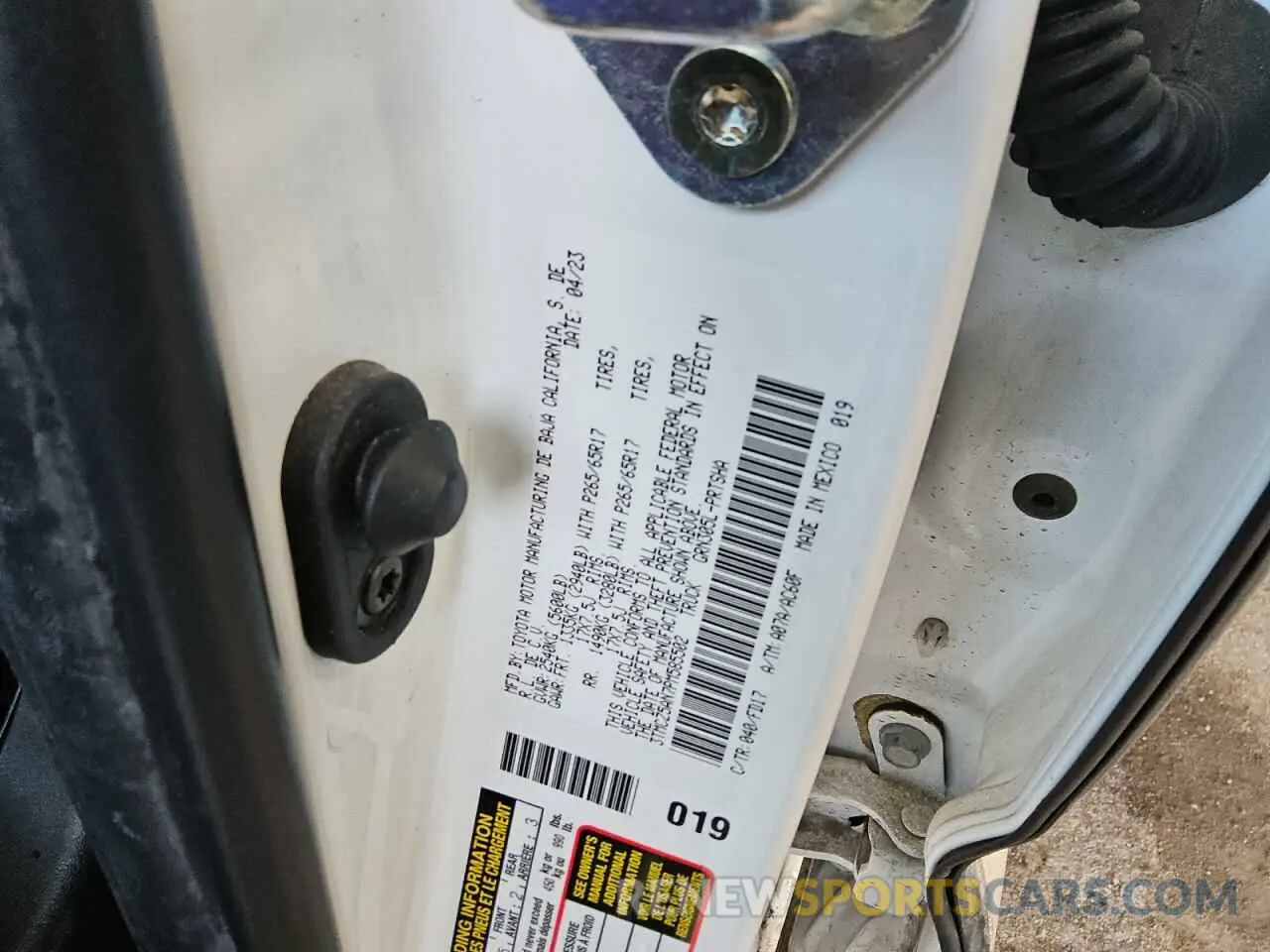 12 fotografías del automóvil dañado 3TMCZ5AN7PM585502 TOYOTA TACOMA 2023