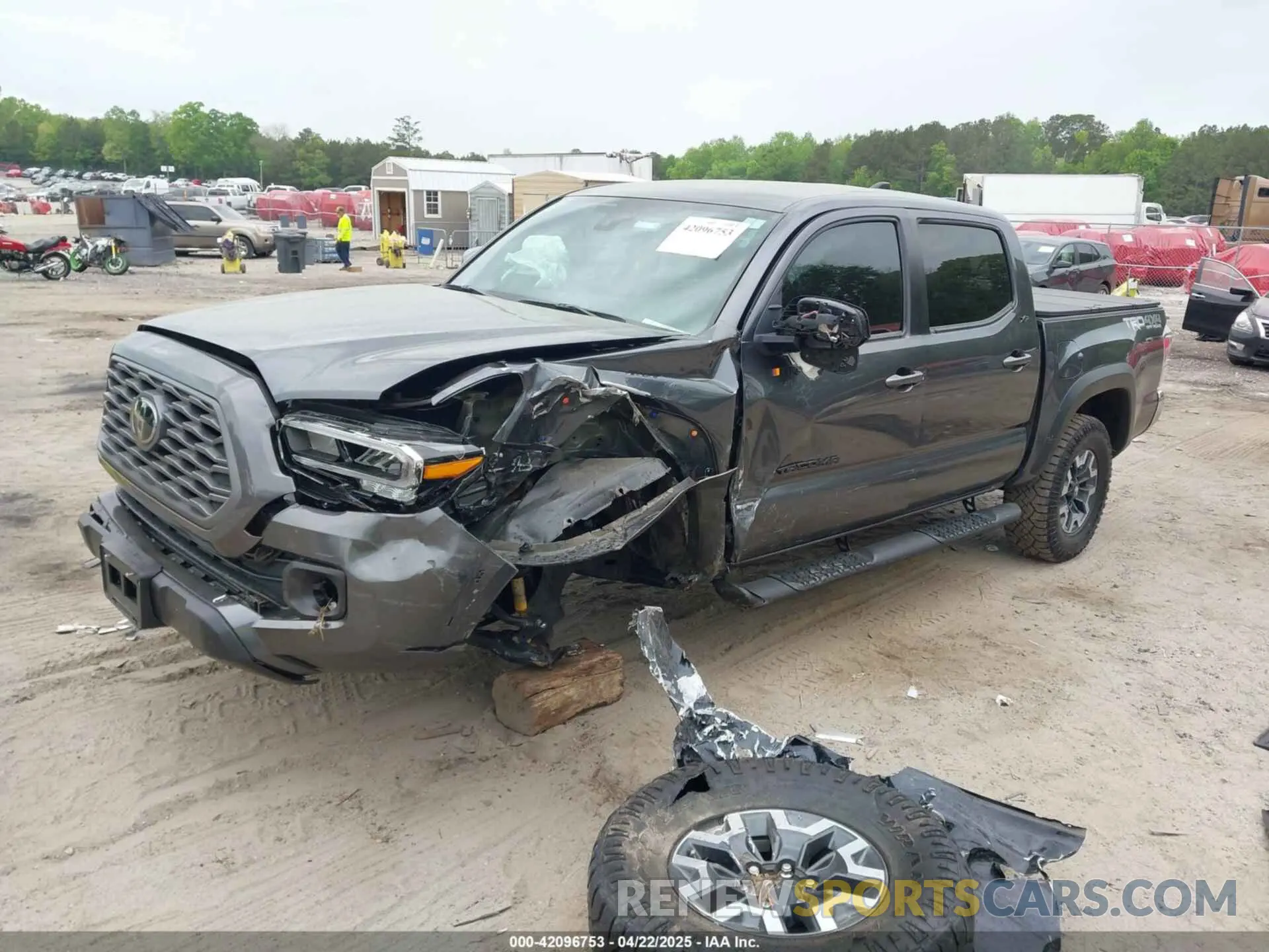 6 fotografías del automóvil dañado 3TMCZ5AN7PM614741 TOYOTA TACOMA 2023