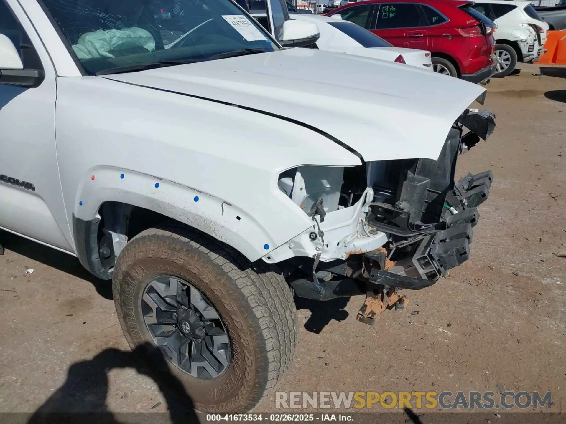 6 fotografías del automóvil dañado 3TMCZ5AN7PM653250 TOYOTA TACOMA 2023