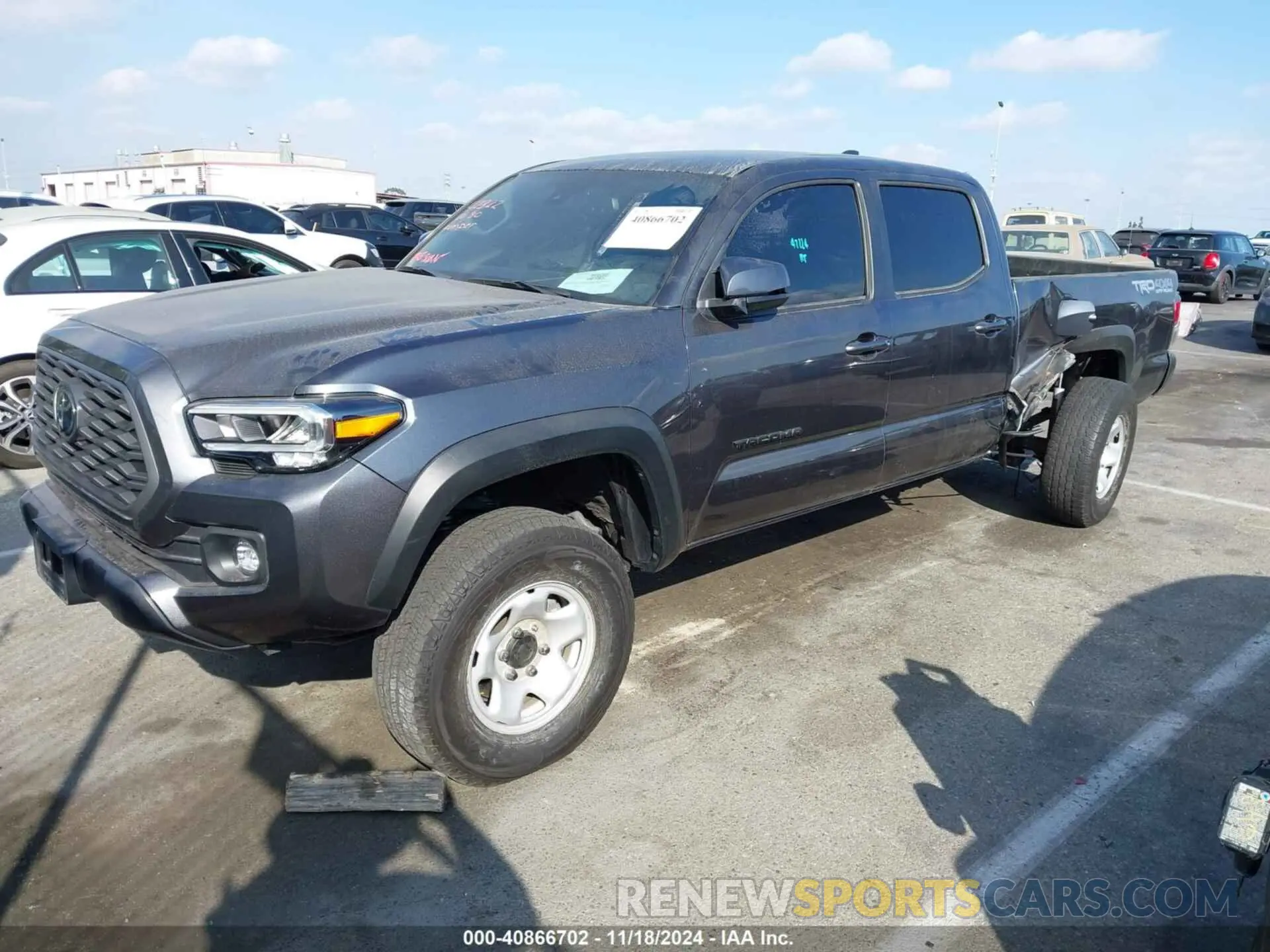 2 fotografías del automóvil dañado 3TMDZ5BN7PM164267 TOYOTA TACOMA 2023