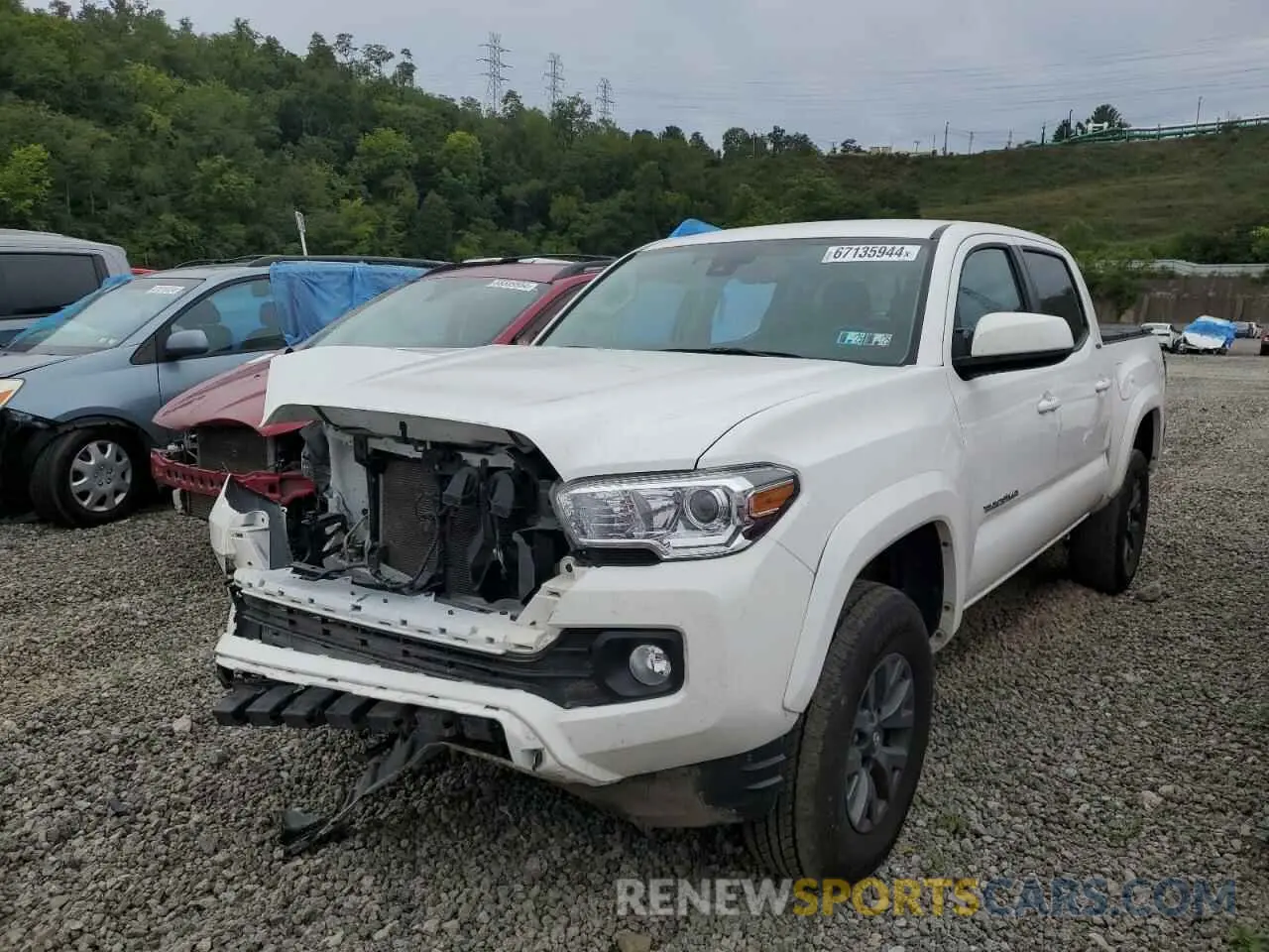 1 fotografías del automóvil dañado 3TYCZ5AN1PT140273 TOYOTA TACOMA 2023