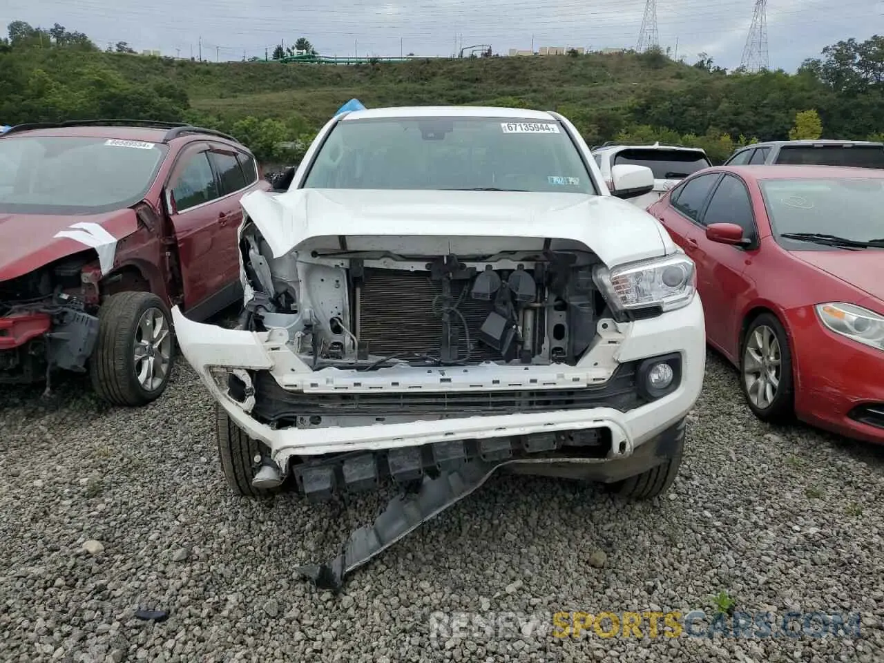 5 fotografías del automóvil dañado 3TYCZ5AN1PT140273 TOYOTA TACOMA 2023
