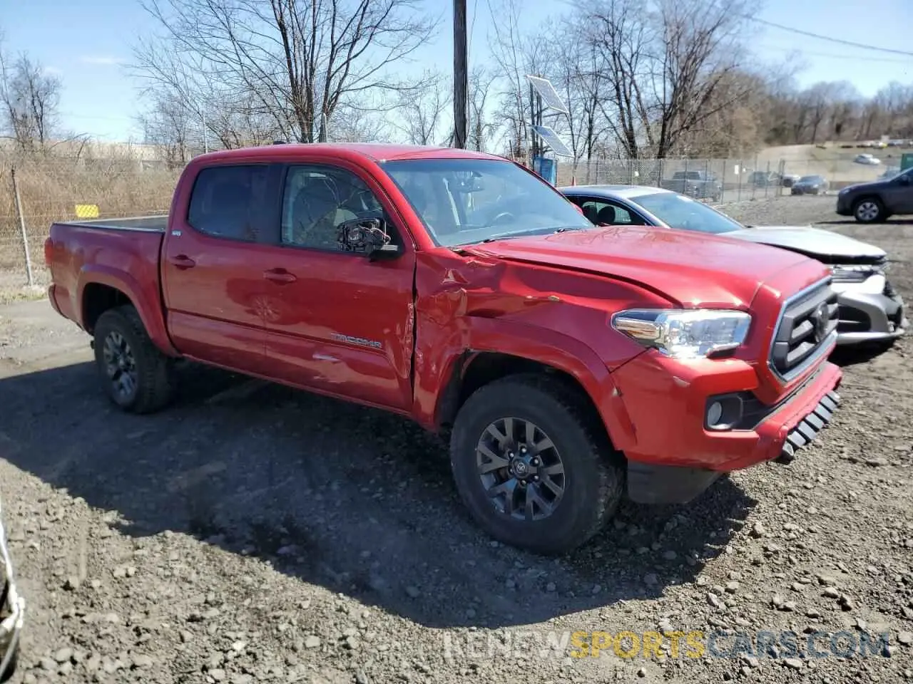 4 fotografías del automóvil dañado 3TYCZ5AN1PT153816 TOYOTA TACOMA 2023