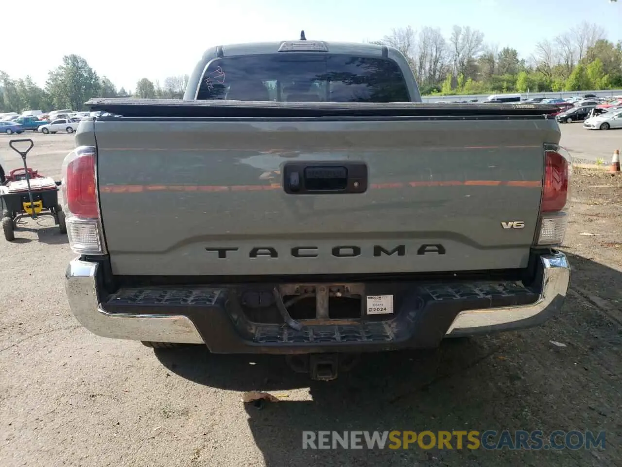 6 fotografías del automóvil dañado 3TYCZ5AN3PT107646 TOYOTA TACOMA 2023