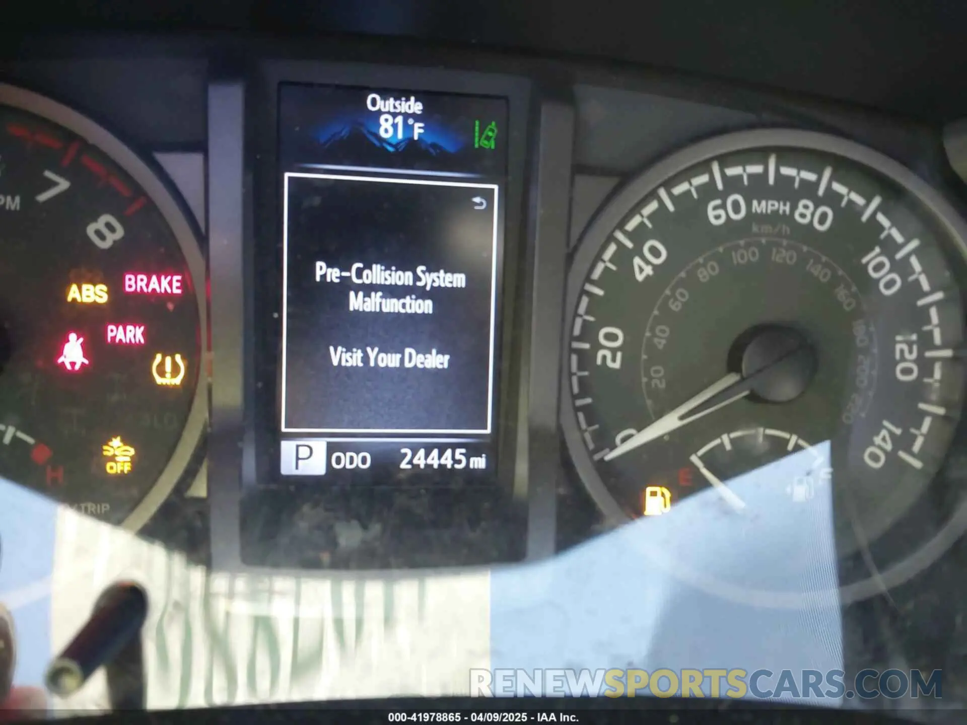7 fotografías del automóvil dañado 3TYCZ5AN4PT123631 TOYOTA TACOMA 2023