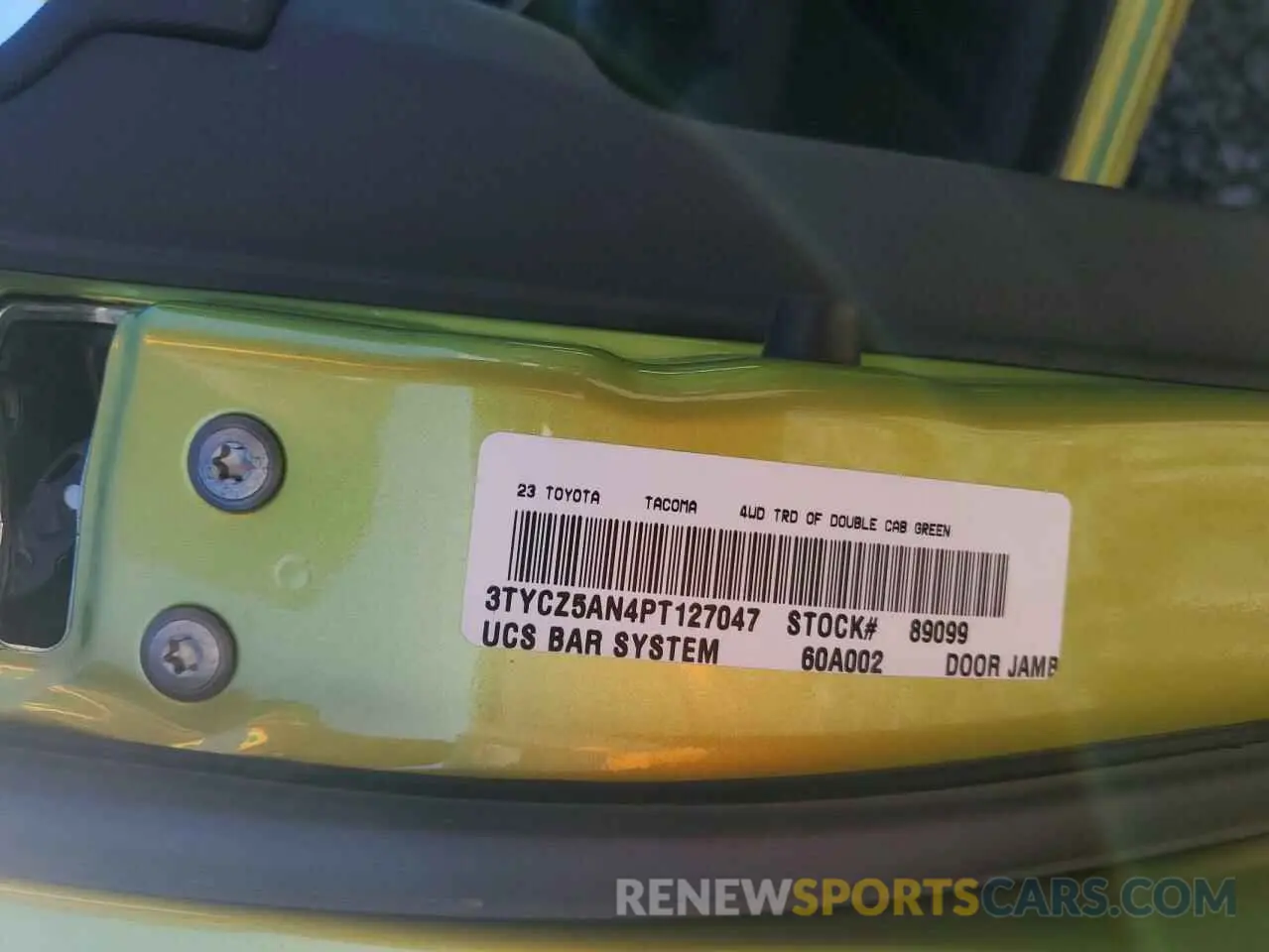 13 fotografías del automóvil dañado 3TYCZ5AN4PT127047 TOYOTA TACOMA 2023