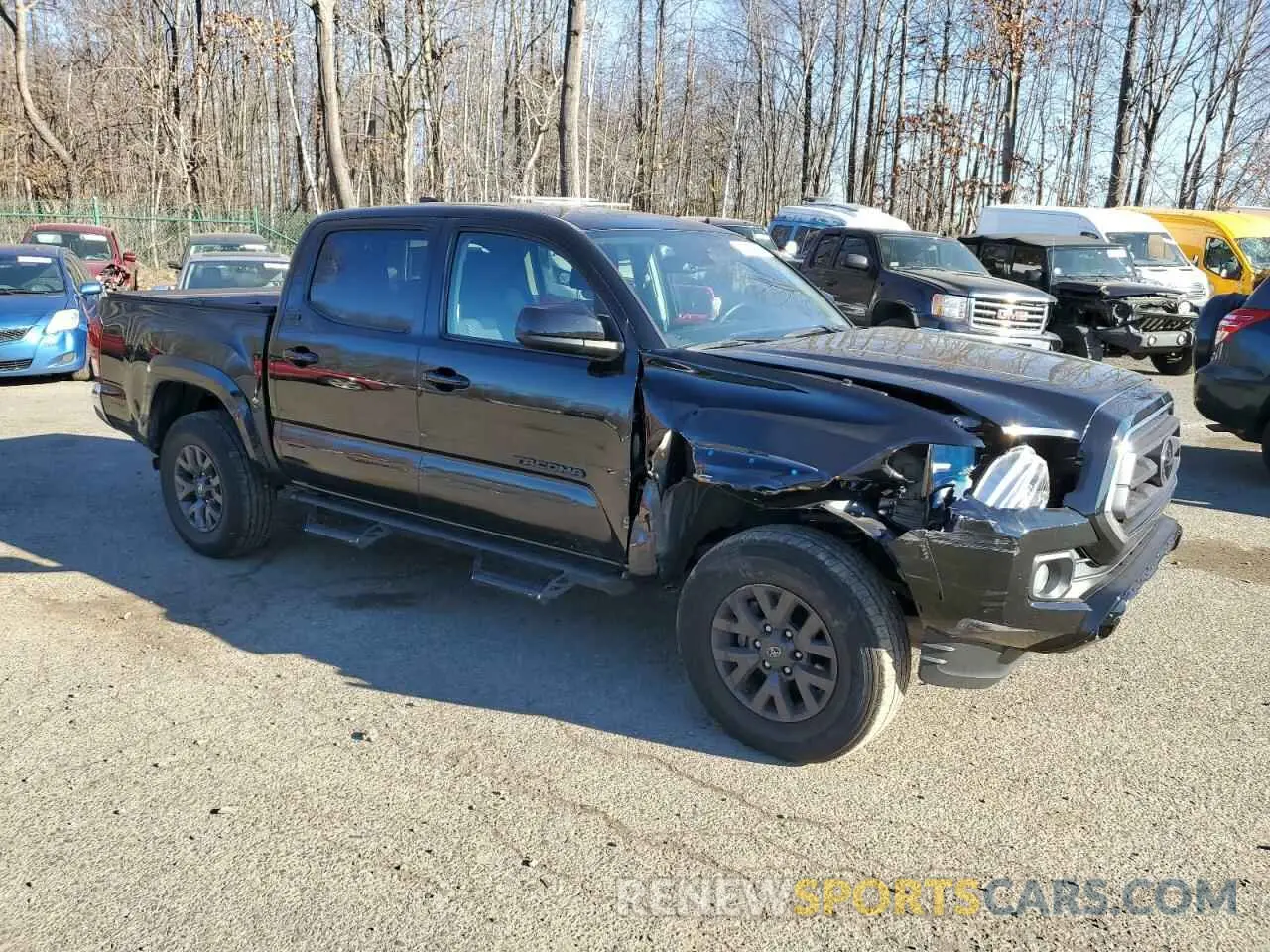 4 fotografías del automóvil dañado 3TYCZ5AN5PT127428 TOYOTA TACOMA 2023