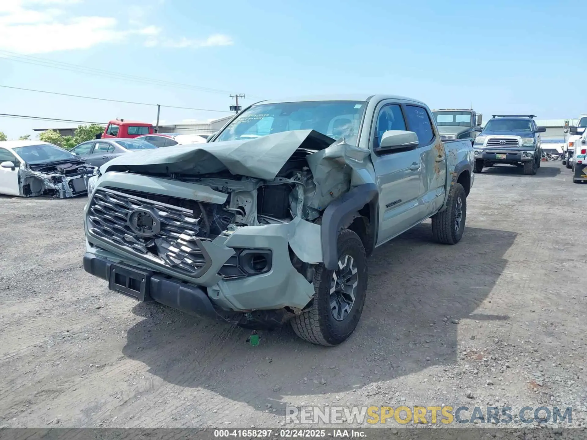 6 fotografías del automóvil dañado 3TYCZ5AN7PT145185 TOYOTA TACOMA 2023