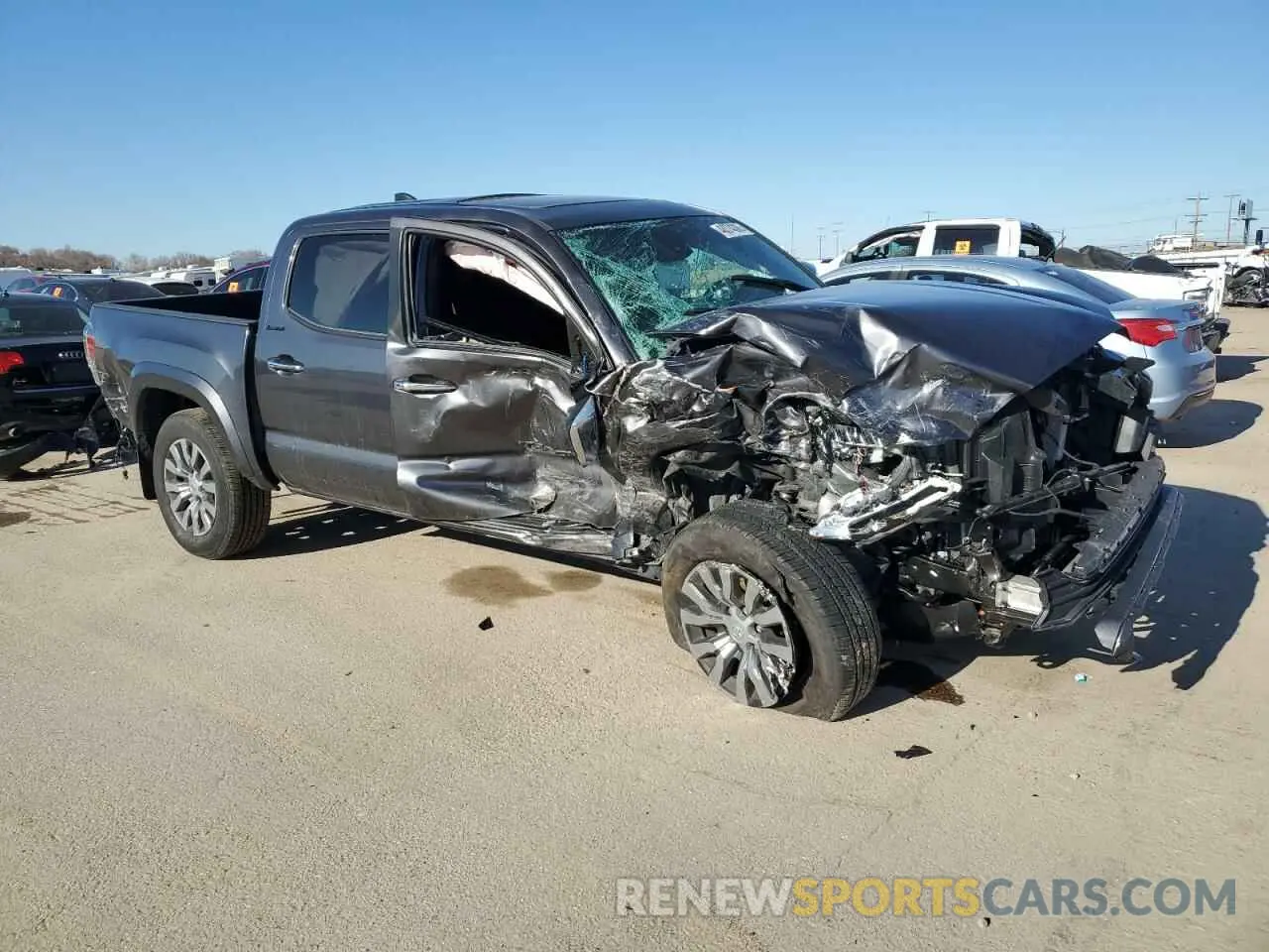 4 fotografías del automóvil dañado 3TYGZ5AN5PT174590 TOYOTA TACOMA 2023