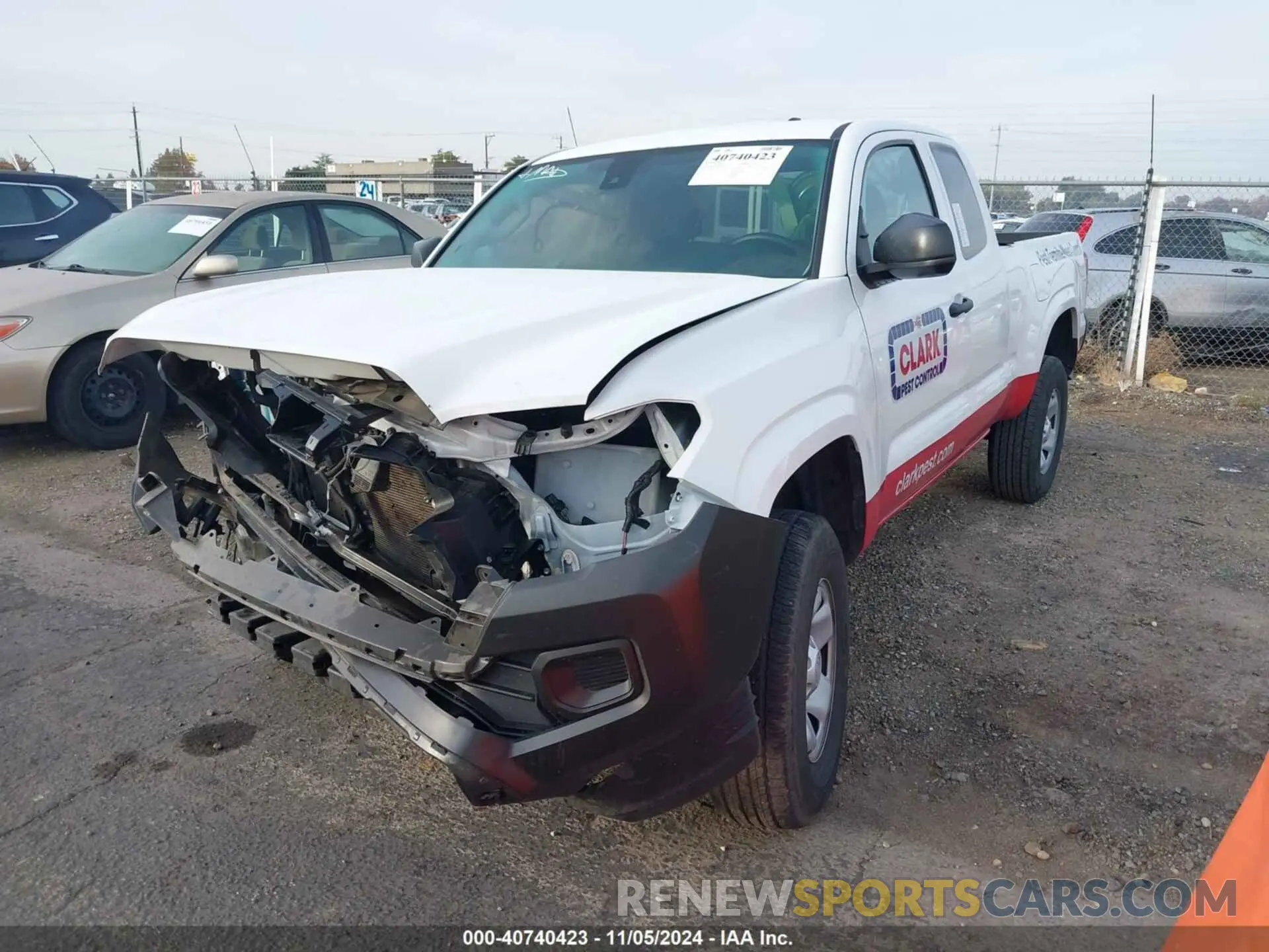 2 fotografías del automóvil dañado 3TYRX5GN5PT084510 TOYOTA TACOMA 2023