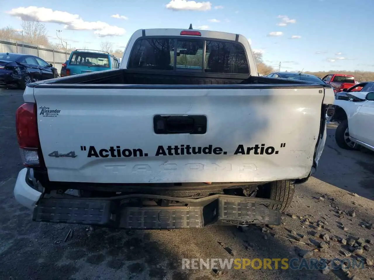 6 fotografías del automóvil dañado 3TYSZ5AN4PT164126 TOYOTA TACOMA 2023