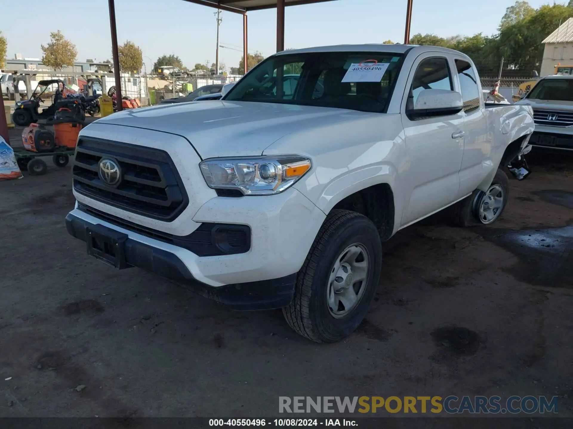 2 fotografías del automóvil dañado 3TYSZ5AN7PT128589 TOYOTA TACOMA 2023