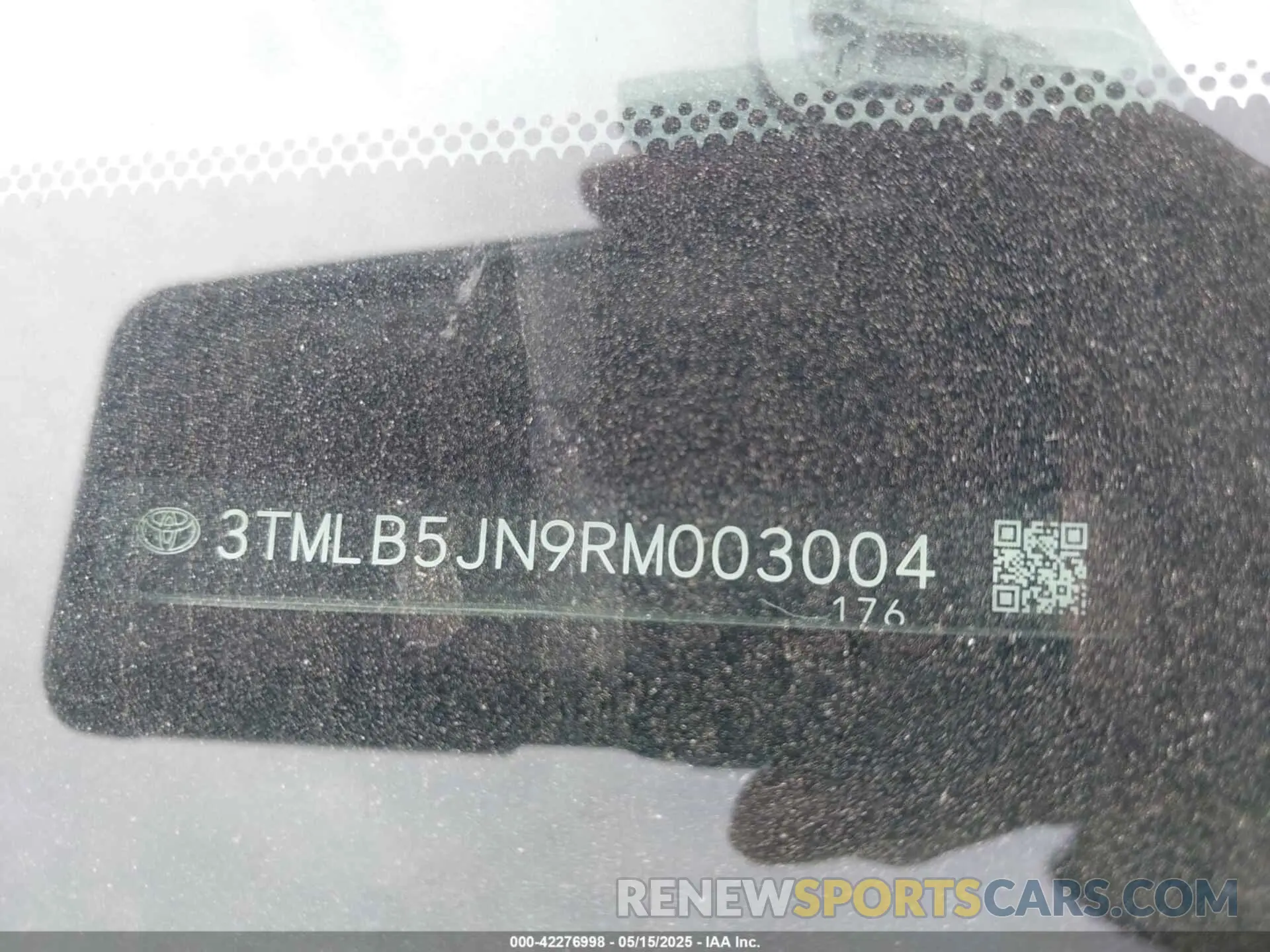 9 fotografías del automóvil dañado 3TMLB5JN9RM003004 TOYOTA TACOMA 2024