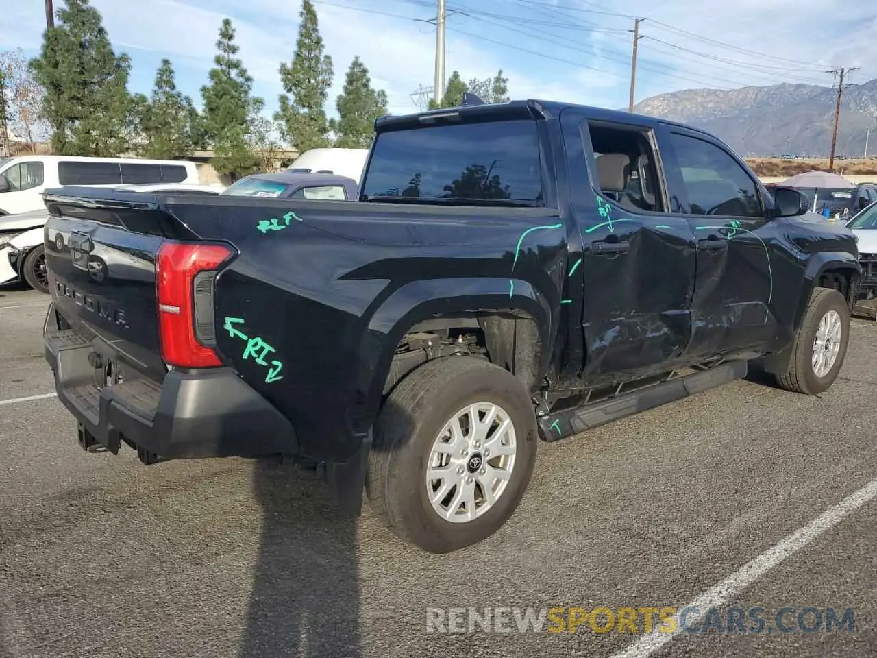 3 fotografías del automóvil dañado 3TYKD5HN7RT003230 TOYOTA TACOMA 2024