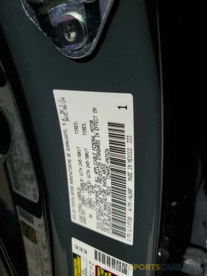12 fotografías del automóvil dañado 3TYLB5JN6RT034912 TOYOTA TACOMA 2024