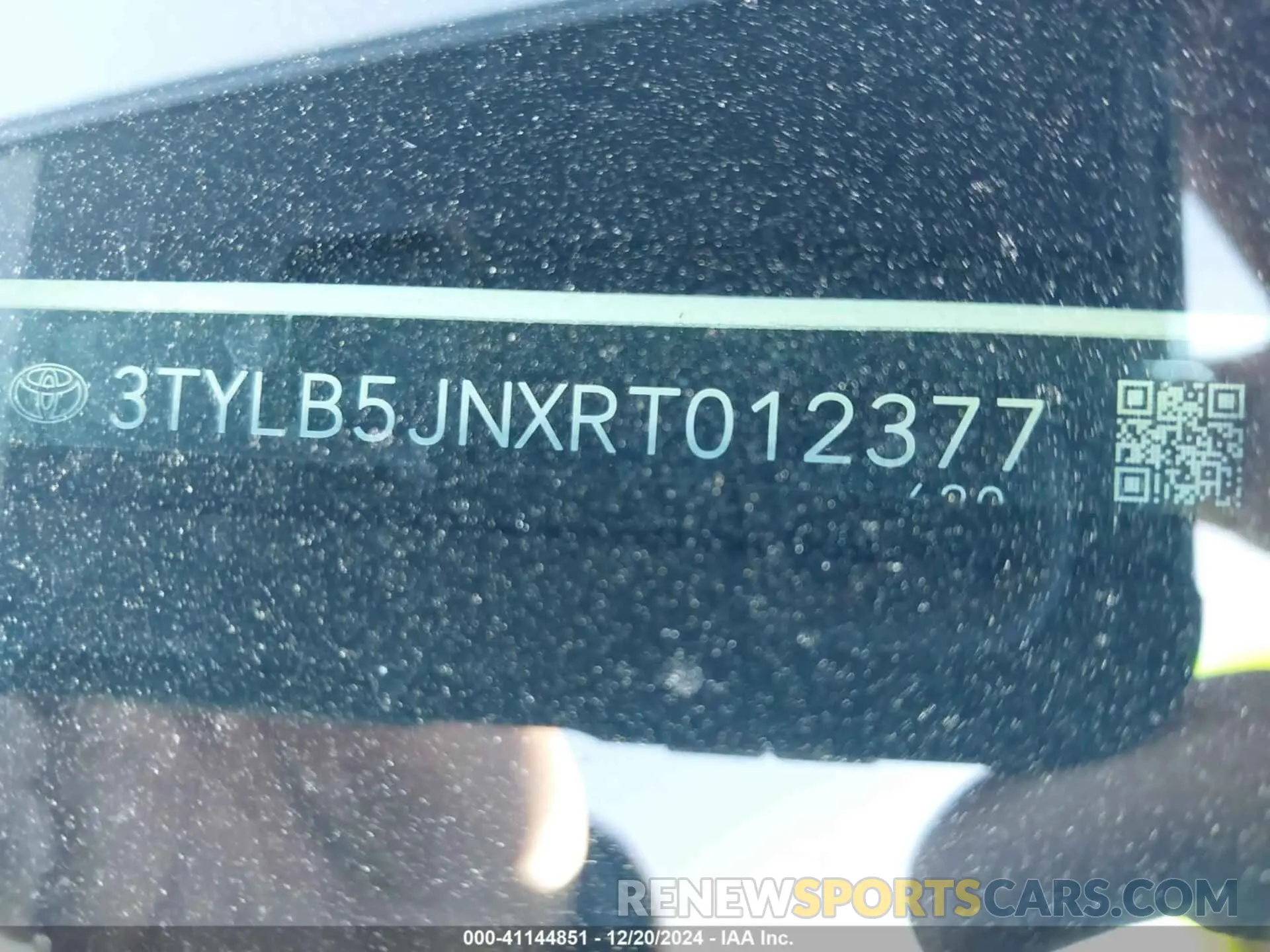 9 fotografías del automóvil dañado 3TYLB5JNXRT012377 TOYOTA TACOMA 2024
