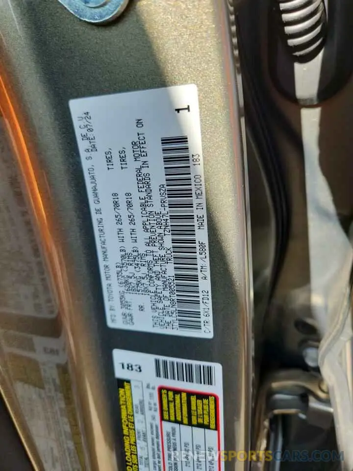 12 fotografías del automóvil dañado 3TYLC5LN8RT005521 TOYOTA TACOMA 2024