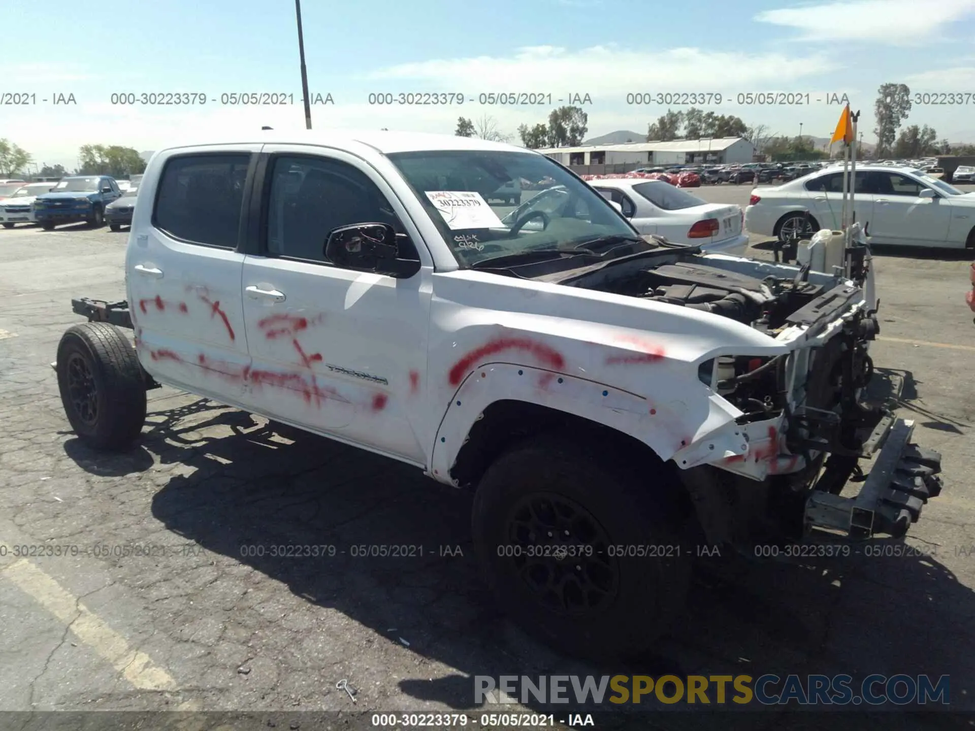 1 fotografías del automóvil dañado 3TMAZ5CN0KM087252 TOYOTA TACOMA 2WD 2019