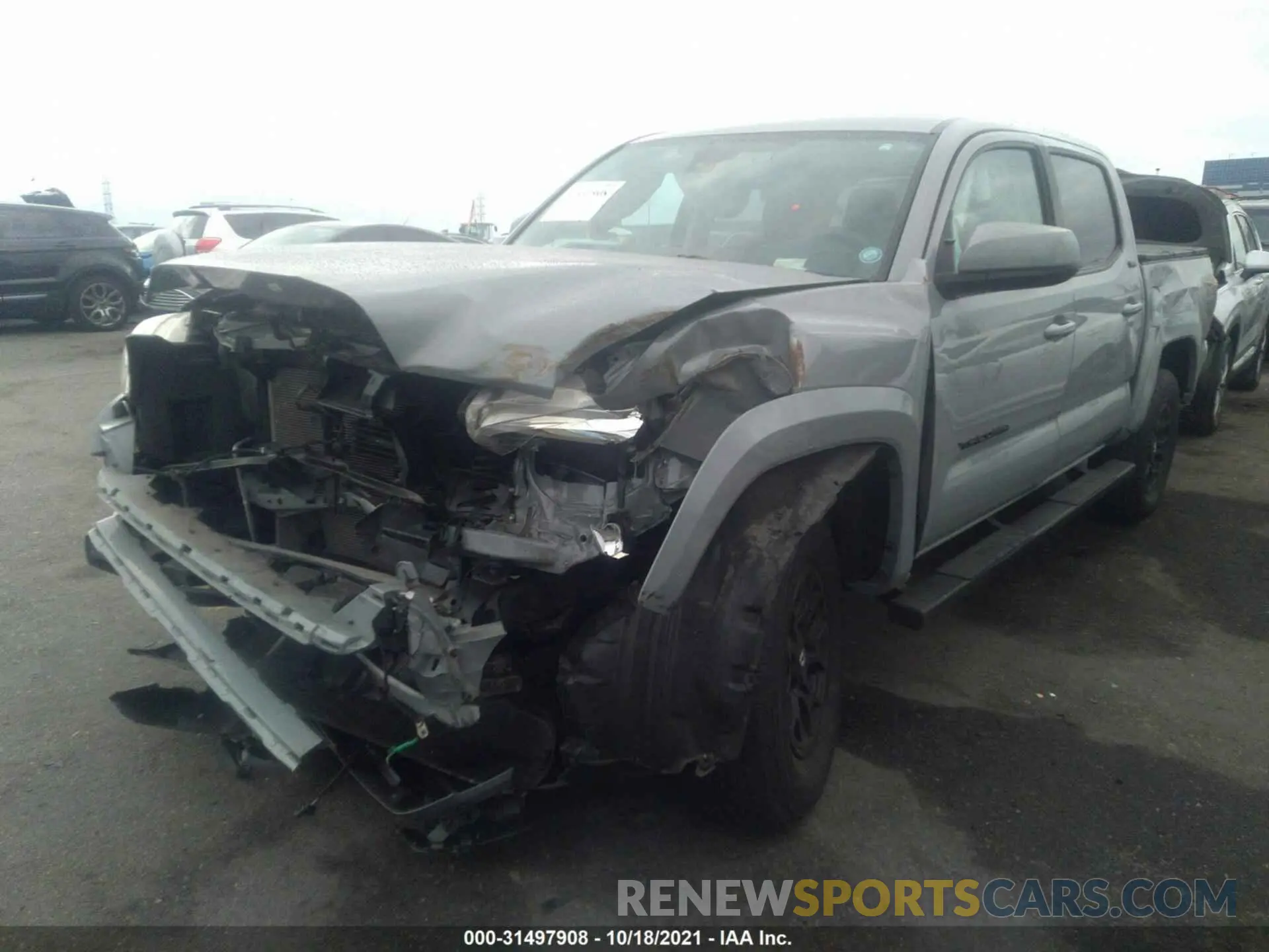 2 fotografías del automóvil dañado 3TMAZ5CN4KM092521 TOYOTA TACOMA 2WD 2019