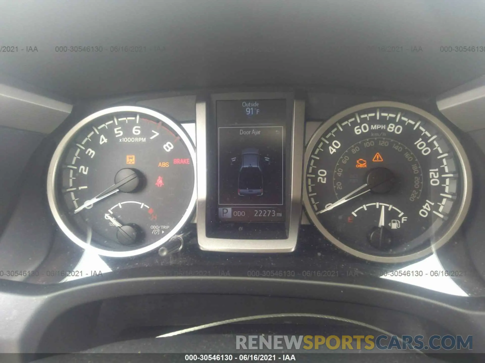 7 fotografías del automóvil dañado 3TMAZ5CN8KM100183 TOYOTA TACOMA 2WD 2019