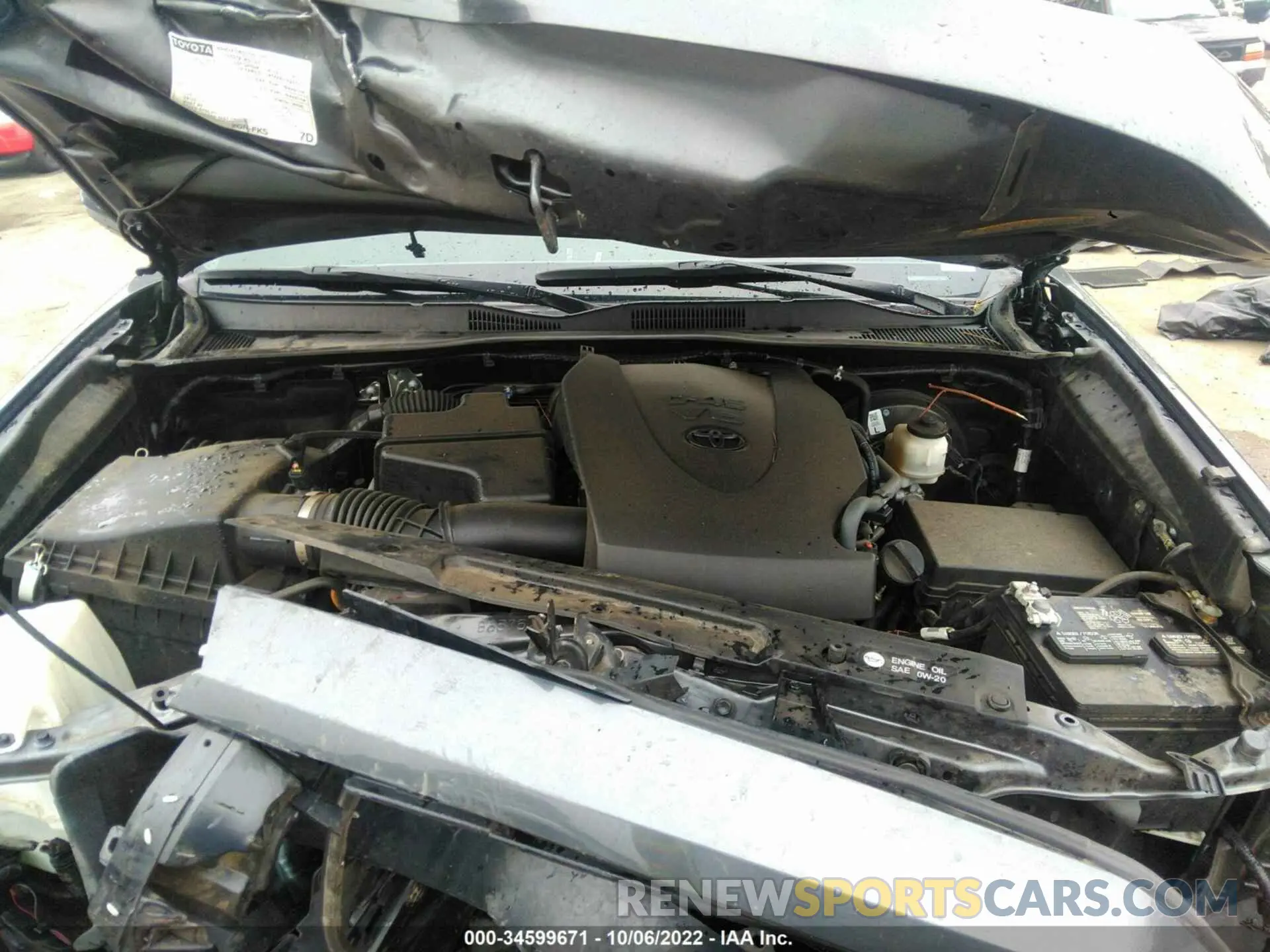 10 fotografías del automóvil dañado 3TMAZ5CN9KM084320 TOYOTA TACOMA 2WD 2019